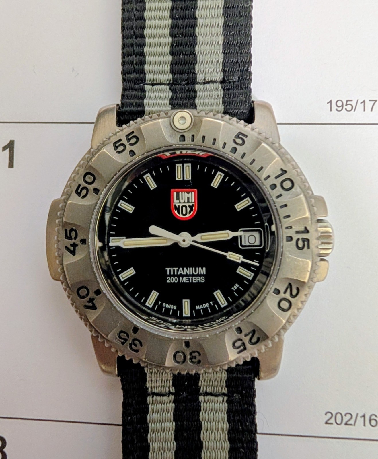 Luminox Navy Seal 3-H MBM Titanium & Sapphire Crystal