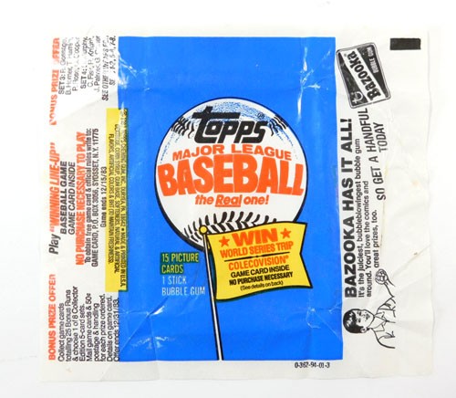 (3) 1983 Topps Baseball Wax Wrapper ~ 3-Different Variations