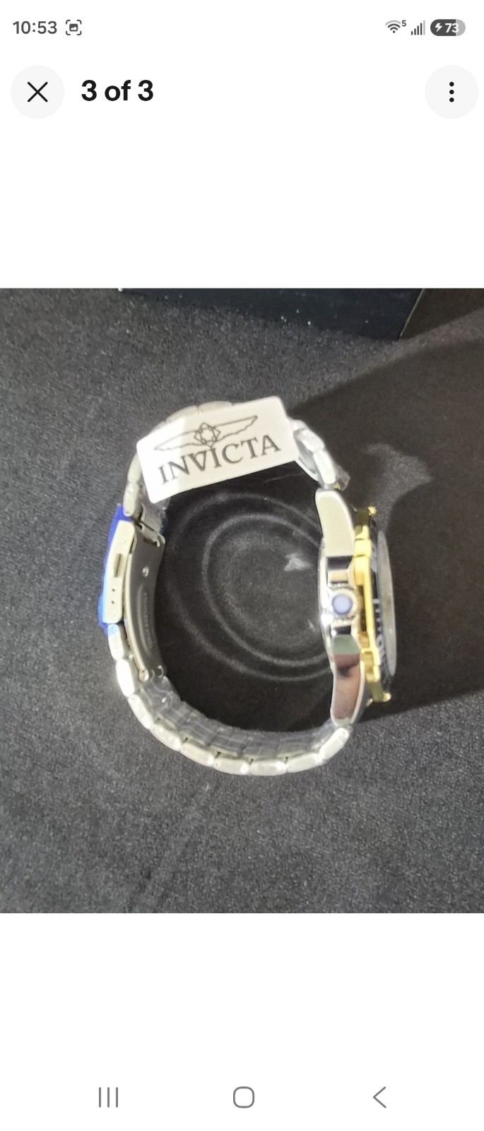 Invicta Meridian Diver Men’s Watch 46mm Gold-Steel