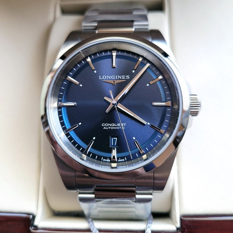 New Longines Conquest 2023 41mm Blue Dial Steel Men’s Watch L38304926