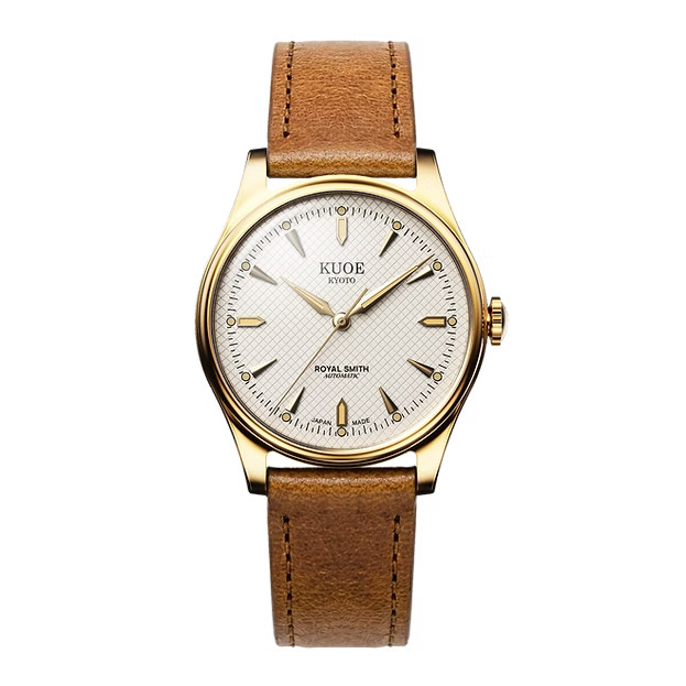 KUOE Kyoto Royal Smith 90-006 Gold Ivory Waffle Dial Miyota 9039 Auto Unused JP