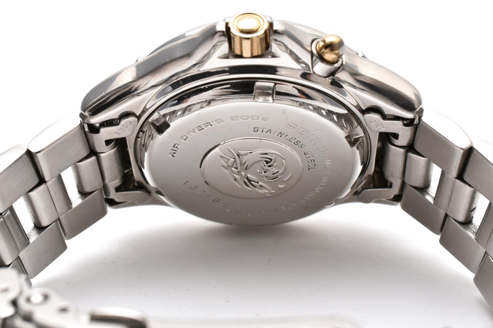 [Near Mint]SEIKO 5M63-0B30 42mm Kinetic Scuba Dive 200m Day-Date Eng/Kanji Watch
