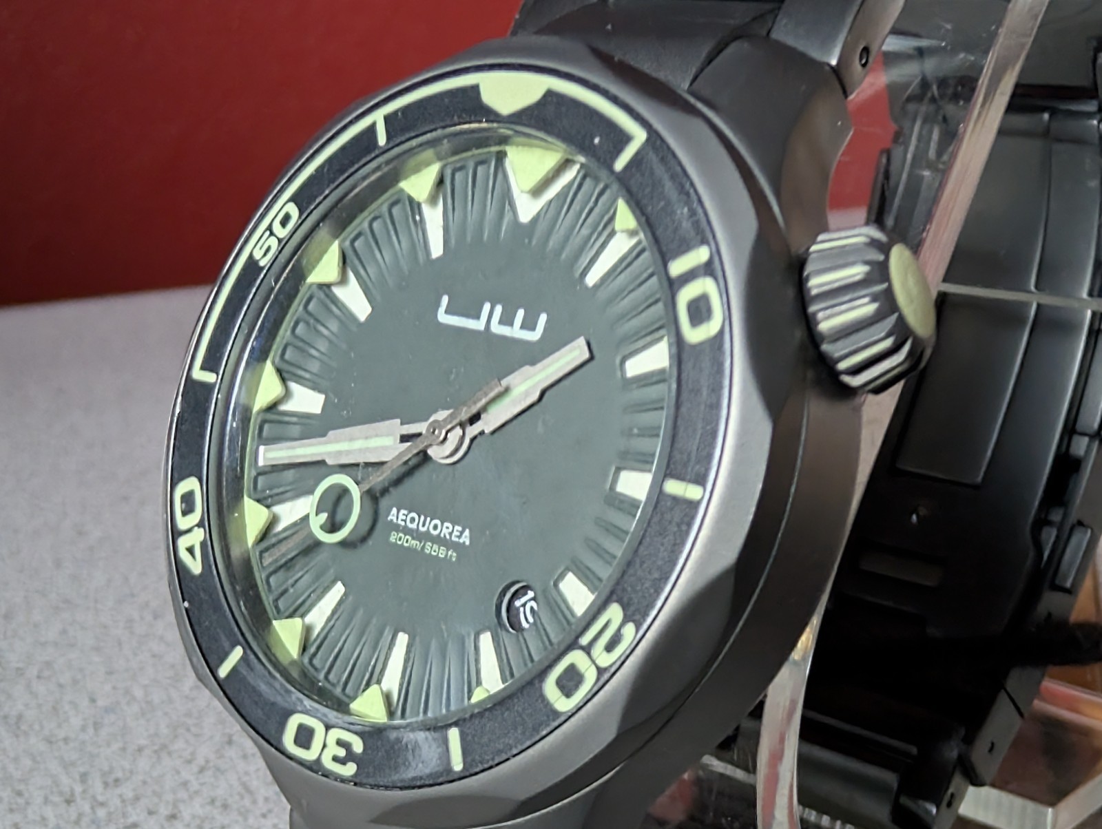OVD~UNDER WATER AEQUOREA JELLYFISH 24J AUTOMATIC DIVE WATCH~FULL SET~KEEPS TIME