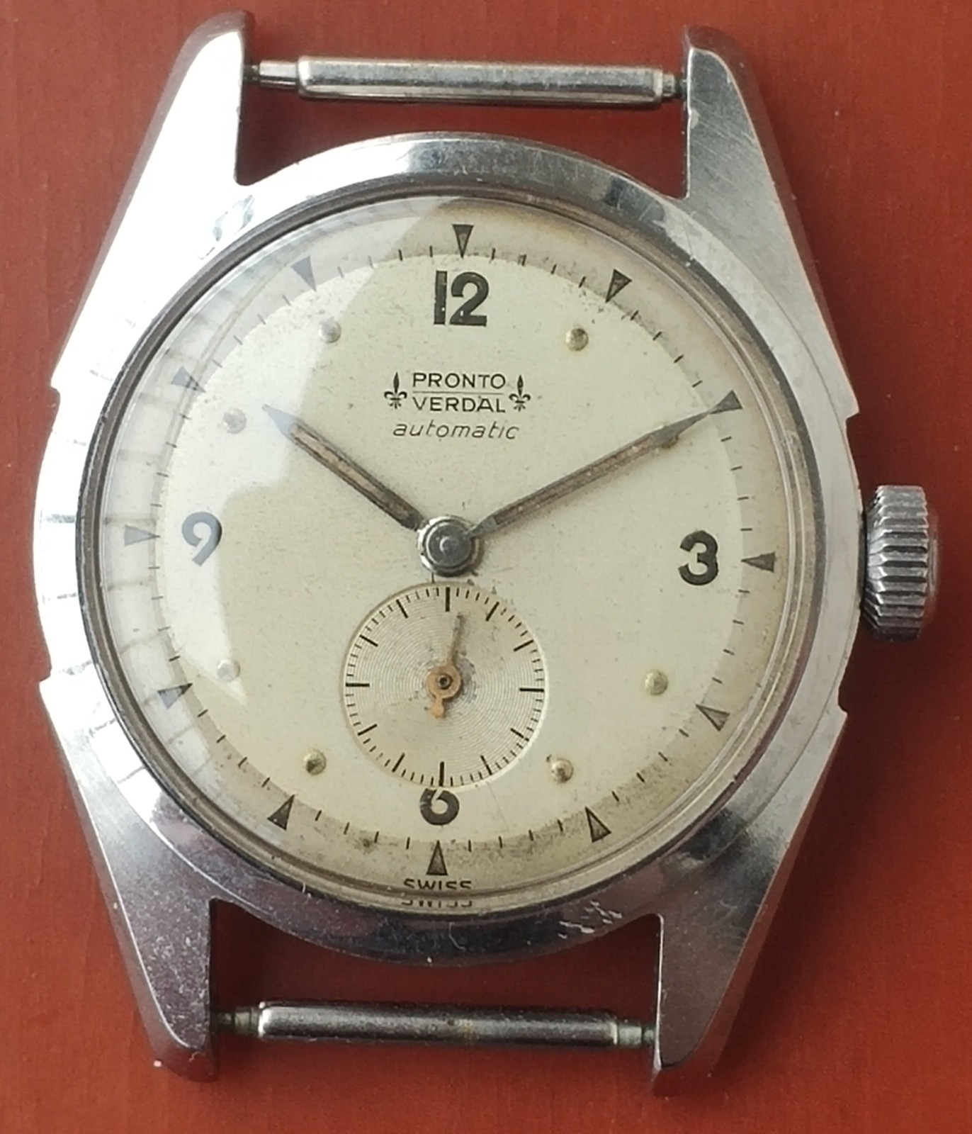 Vintage men’s Pronto Verdal automatic bumper watch Favre-Leuba 437 movement