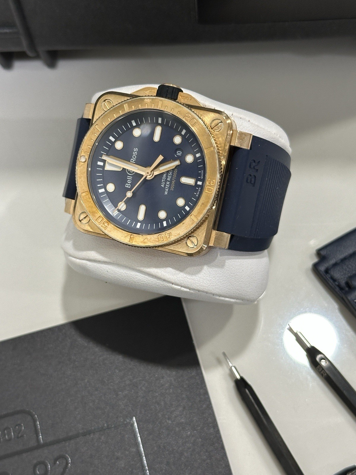 Bell & Ross Diver Bronze Limited Edition BR03-92-DIV-B Automatic Watch RARE