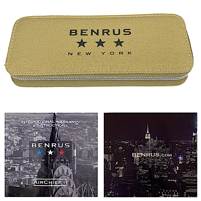 Benrus AirChief2 AC3-SA-BK-SM Chronograph Stainless Steel 41MM Mens Quartz Watch