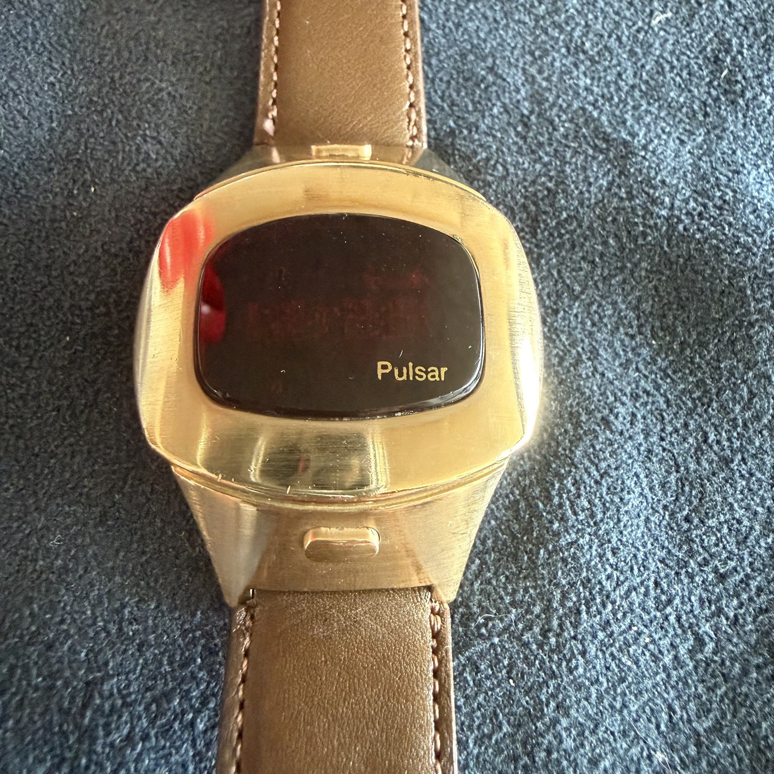 VINTAGE Hamilton Pulsar Time Computer Gold Filled Watch