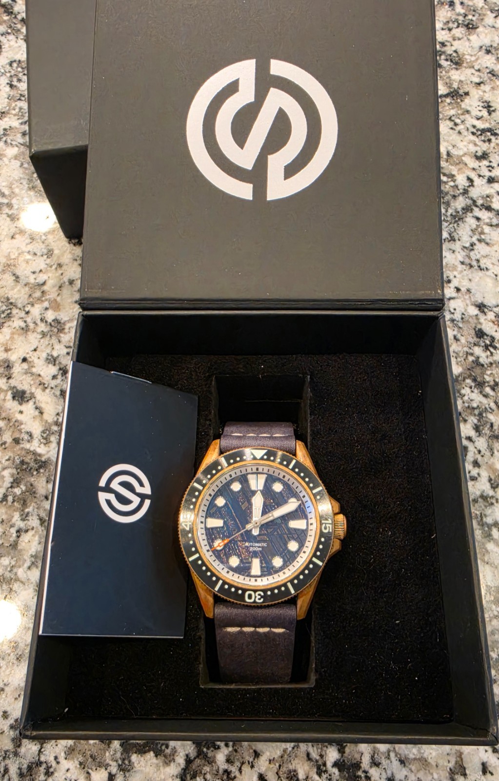 Signum Cero Bronze Meteorite Dial