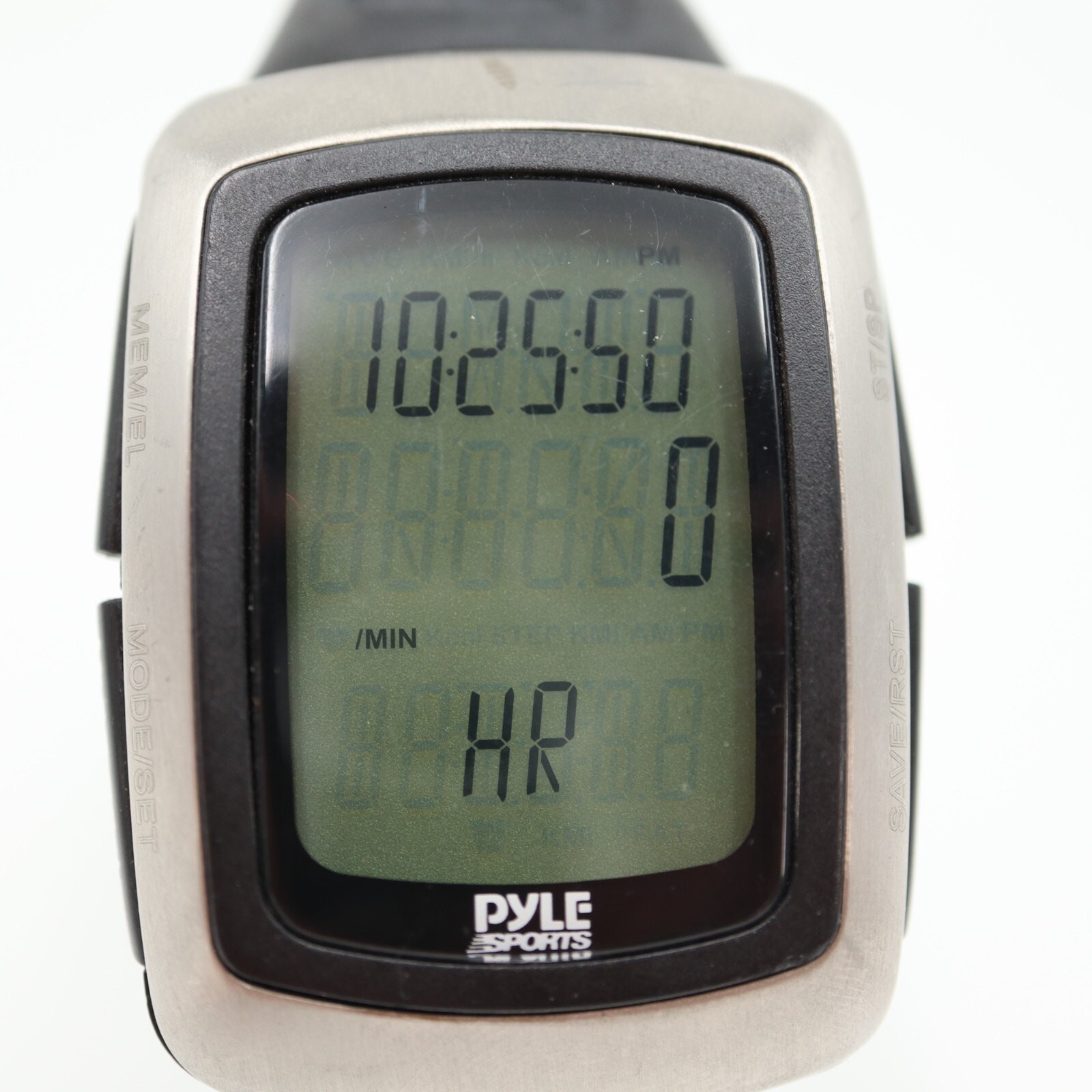Pyle Sports Digital Watch 35mm Heart Rate Steps Alarm Chrono w New Battery