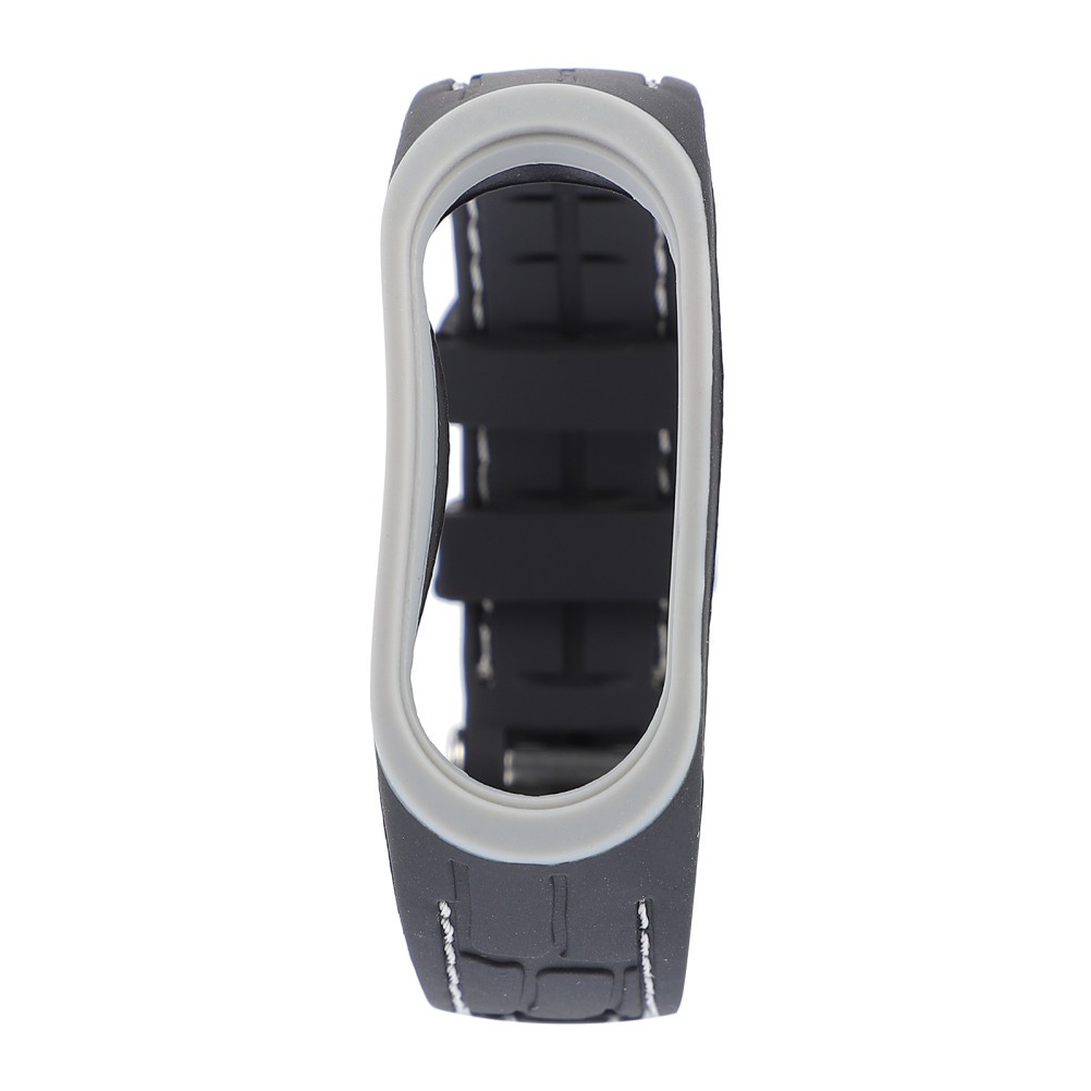 1Pcs Durable Grey Silicone Smart Band Replacement Strap with Adjustable Fit