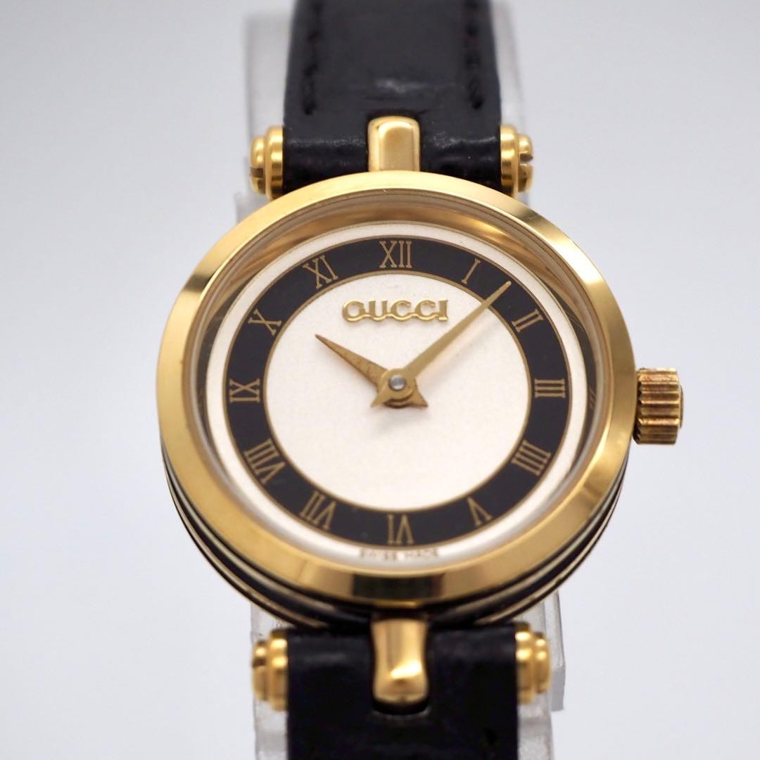 Gucci Women’s Sideline Quartz Watch Black Roman Index Japan 0714637