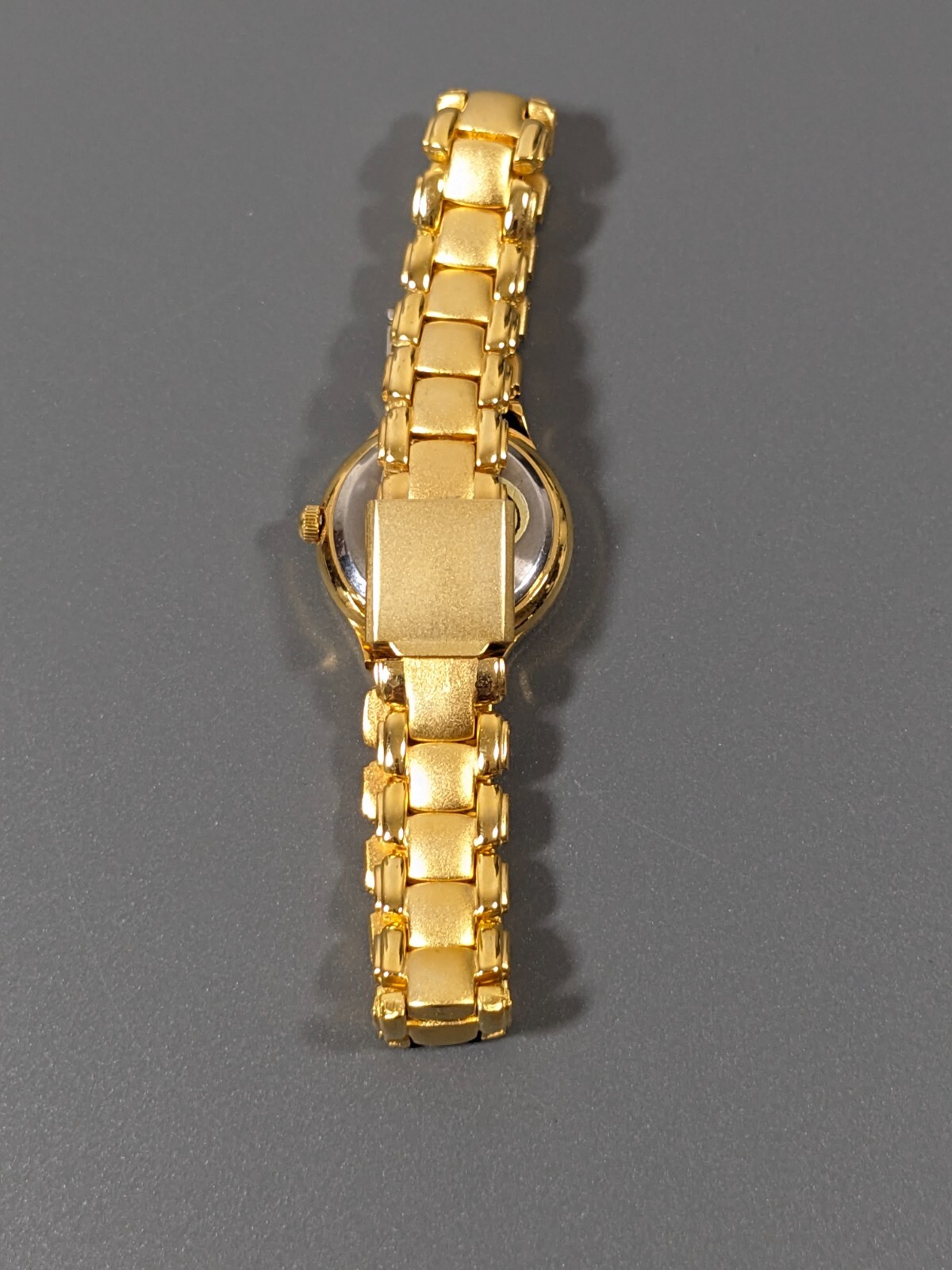 Rumours Golden Round Dial Bracelet Band Watch 6.75 in