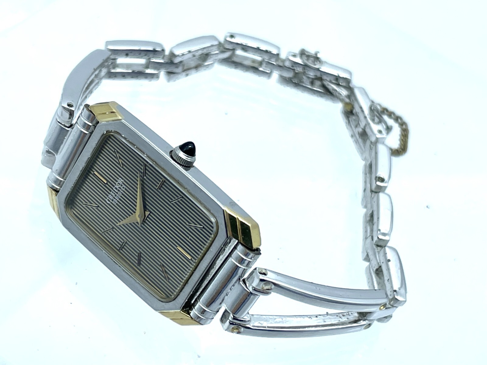 SEIKO Credor Quartz Ladies Watch Rectangle Thin bracelet 5.9inches 2340-5110