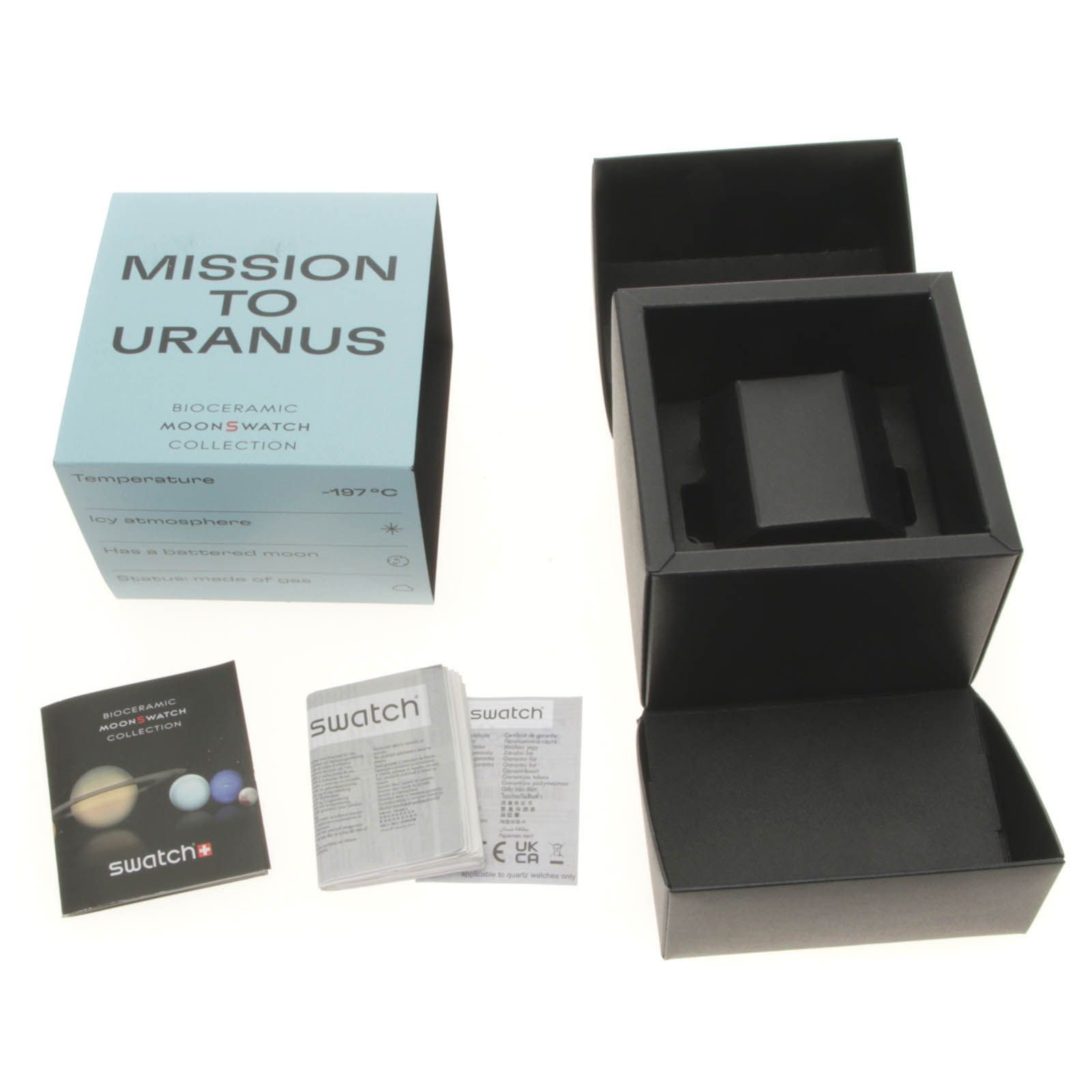 Swatch OMEGA MOONSWATCH MISSION TO URANUS SO33L100 Watch Nylon Bio Ceramic Quart
