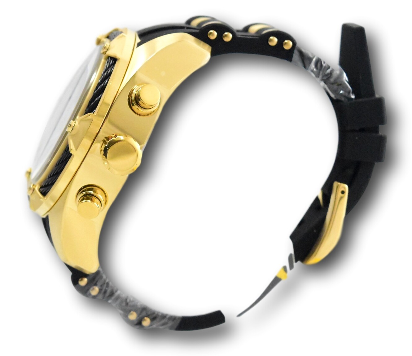 Invicta Bolt Men’s 52mm Black Dial Gold-Tone Miyota Chronograph Movement 31446