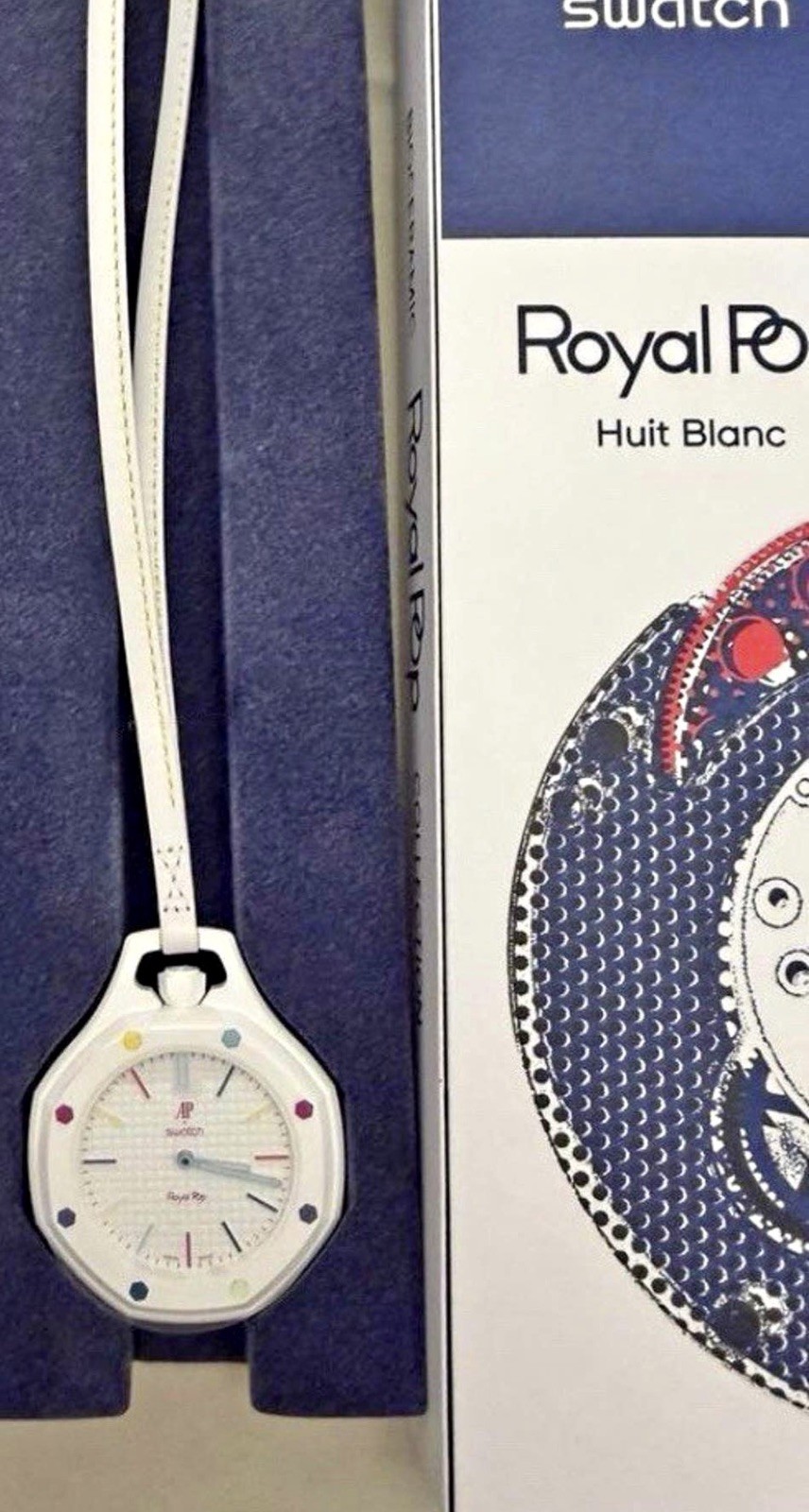 Ap X Swatch Pop Legacy Huit Blanc Comes With Receipt And Bag New In Box