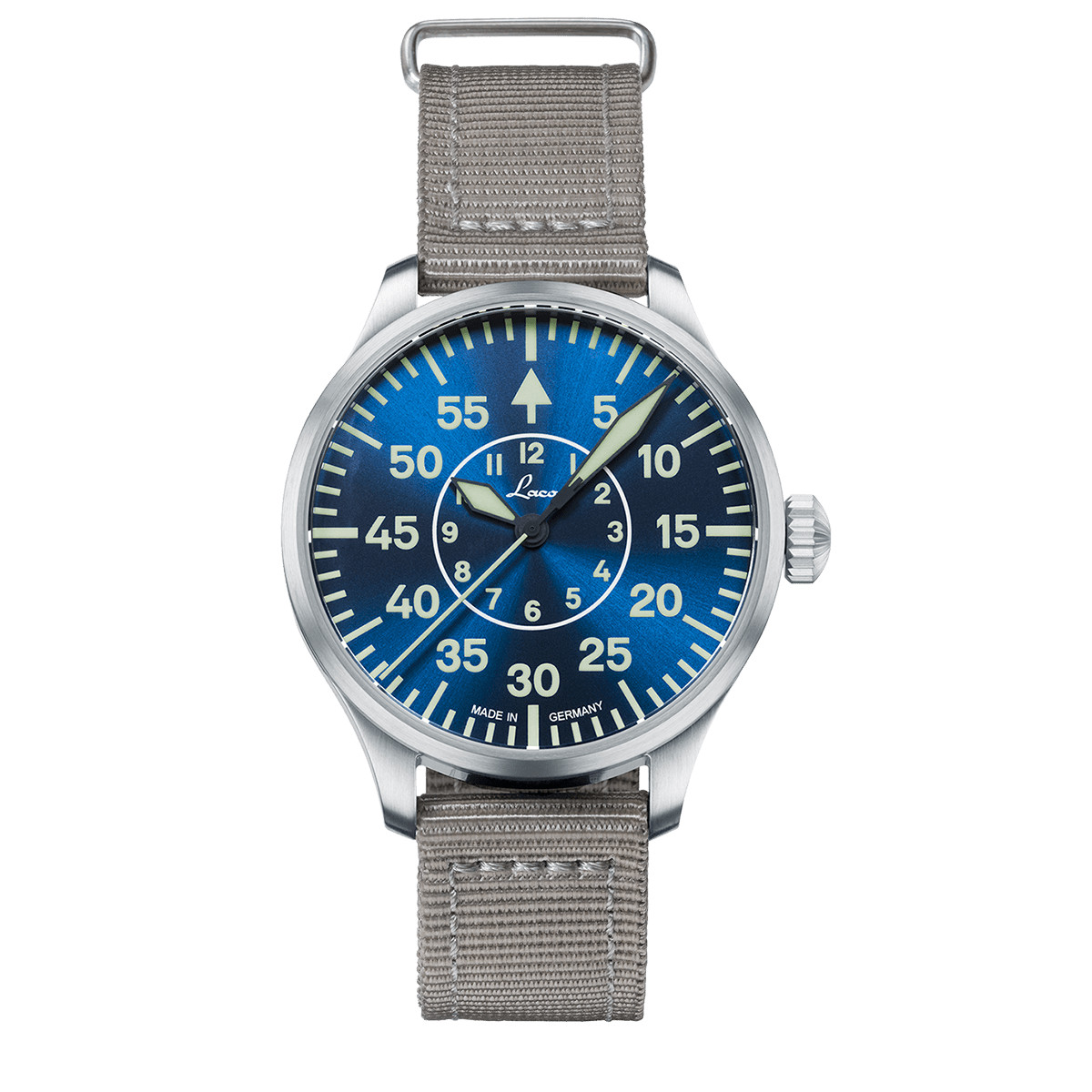 Aachen Blaue Stunde 39 nylon bracelet Blue Dial Wristwatch 862103.2