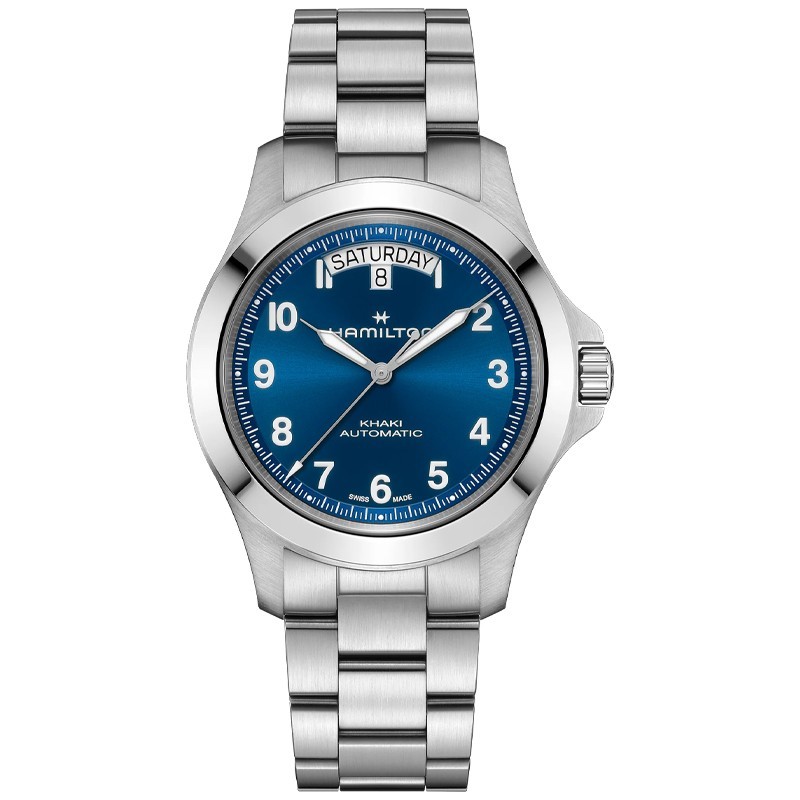 New Hamilton Khaki Field King Day-Date 40mm Blue Dial Men’s Watch H64475140