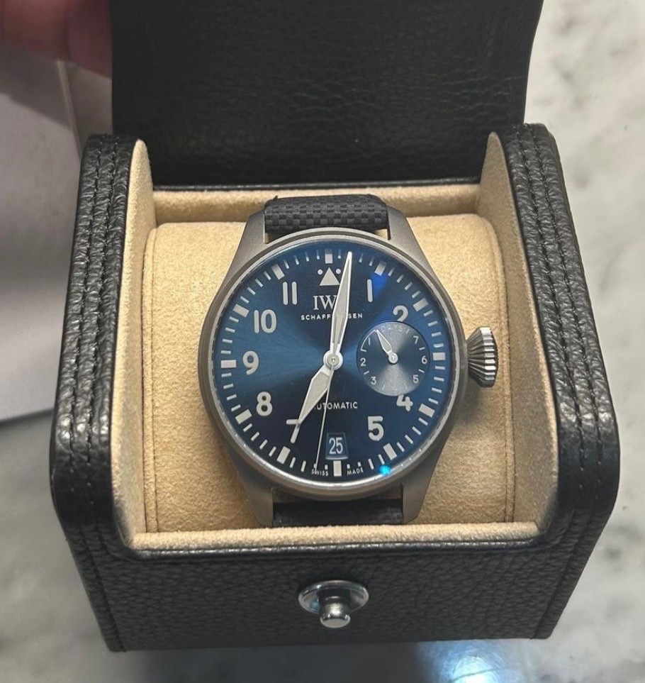 2024 IWC Big Pilot Racing Works Titanium 46mm Blue 500 Pieces Watch IW501019 B P