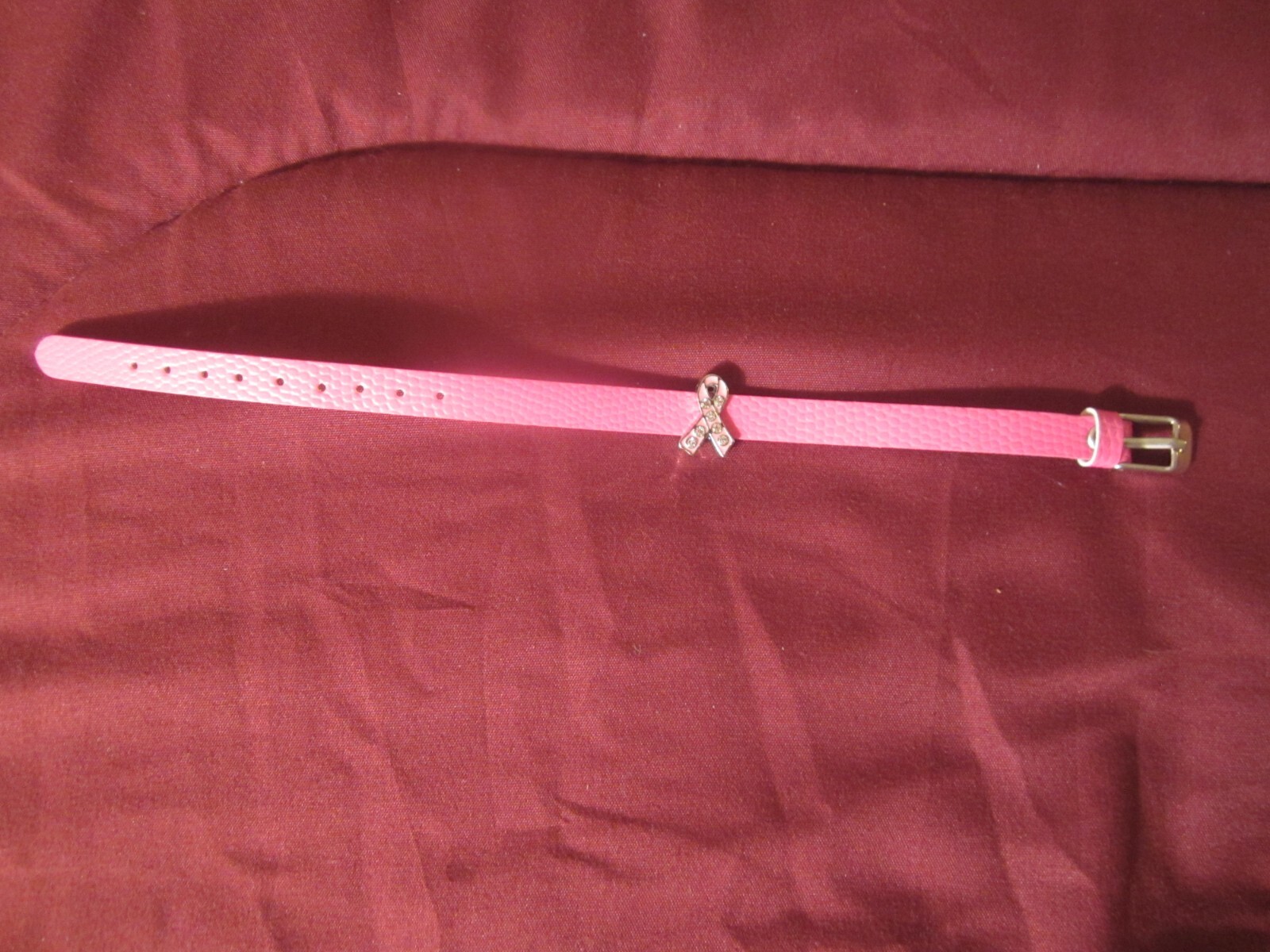 Pink Ribbon Breast Cancer Awareness Watch Band