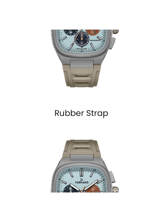 Tornado Aristocrate Men’s Chronograph Watch | Blue Dial, 42mm, 100 m (10 ATM)