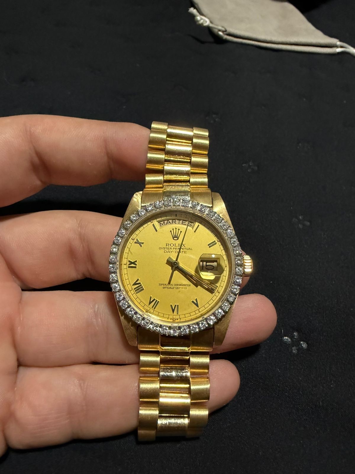 rolex daydate 36mm yellow gold 18k