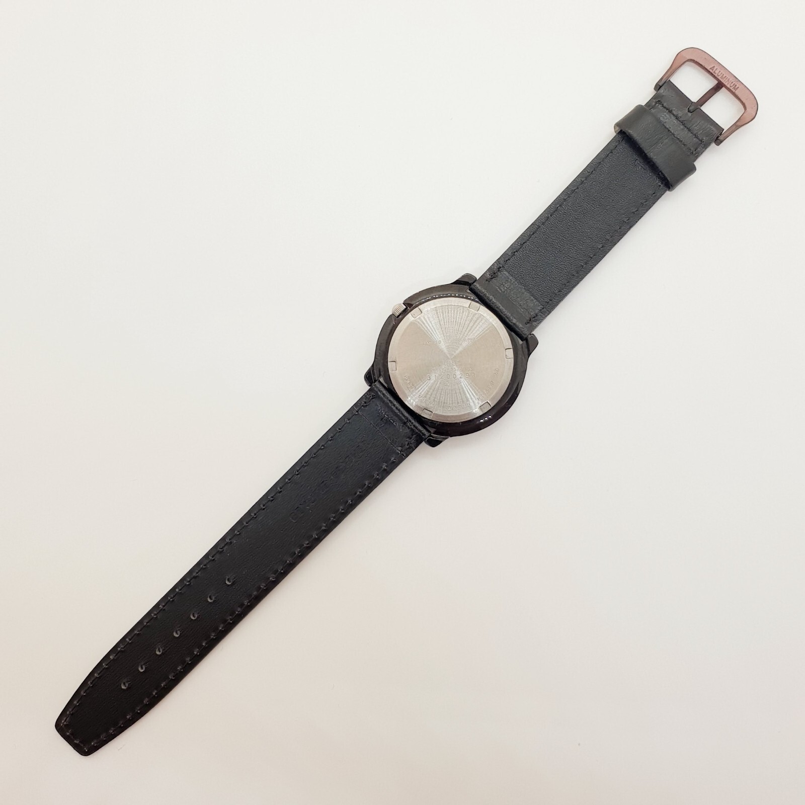 Black Red and White Adec by Citizen Japanese Quartz Watch, Unique Vintage Watch