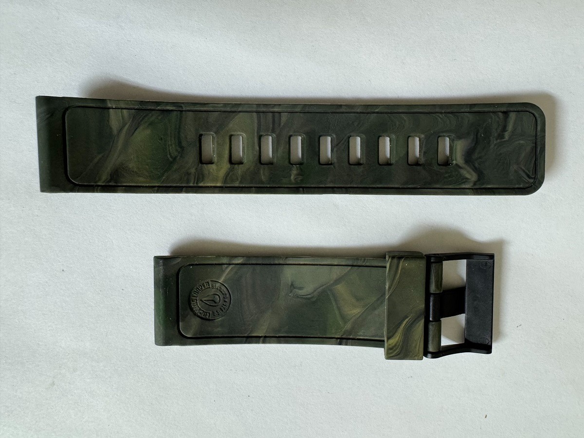 Genuine NIXON Silicone/Rubber Green watch band strap 24mm