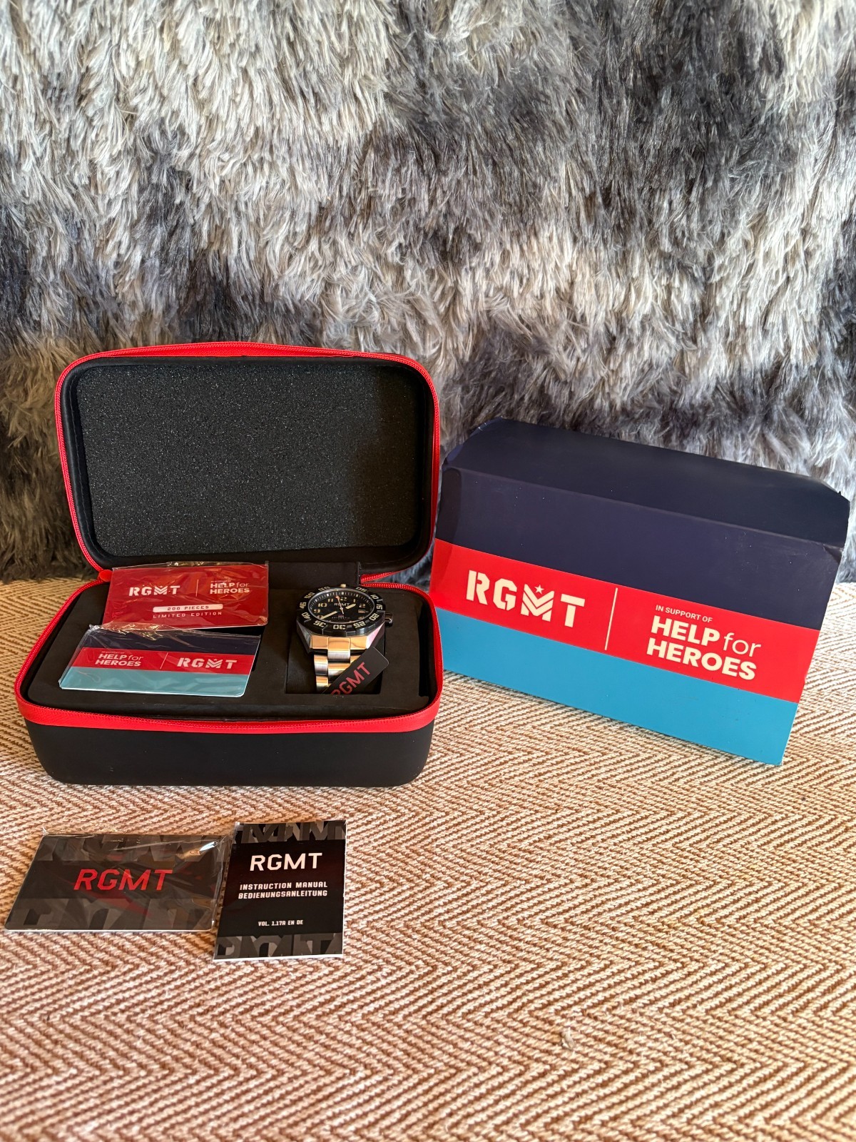 RGMT Limited Edition Help for Heroes FieldMaster Watch 200 of 200 (Never Worn)