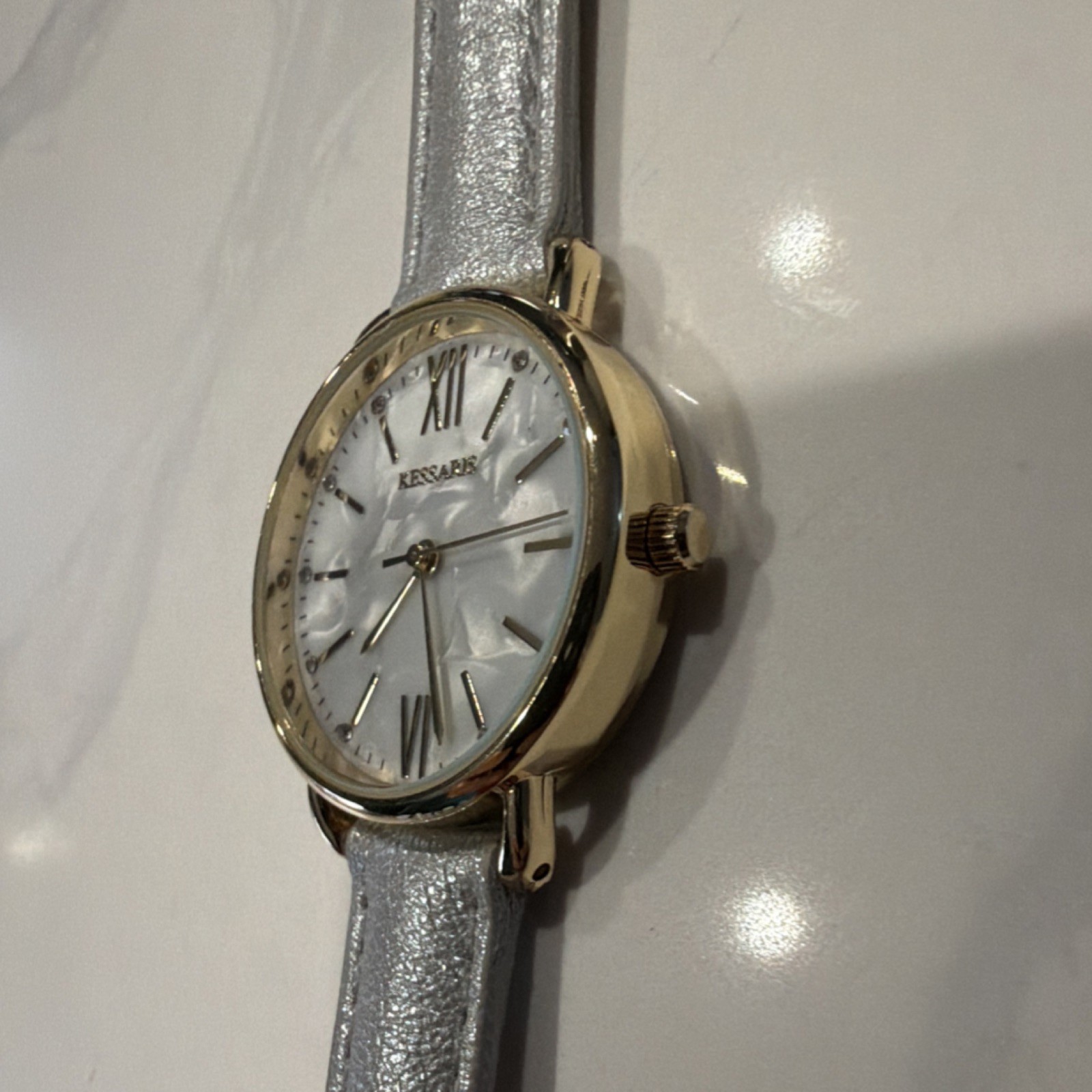 Stunning Kessaris Women’s Watch – Elegant Silver & Gold Tone