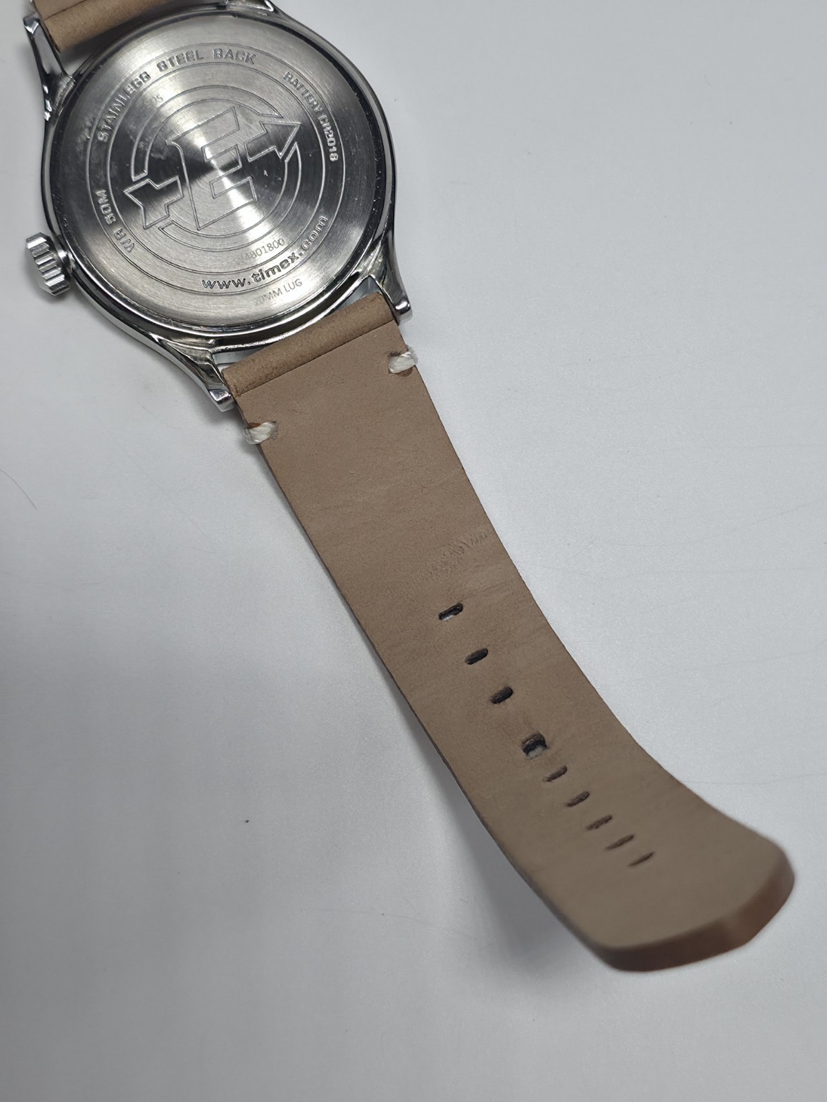 Timex Expedition Scout Quartz Watch | Blue Dial, Tan Leather Strap | NIB