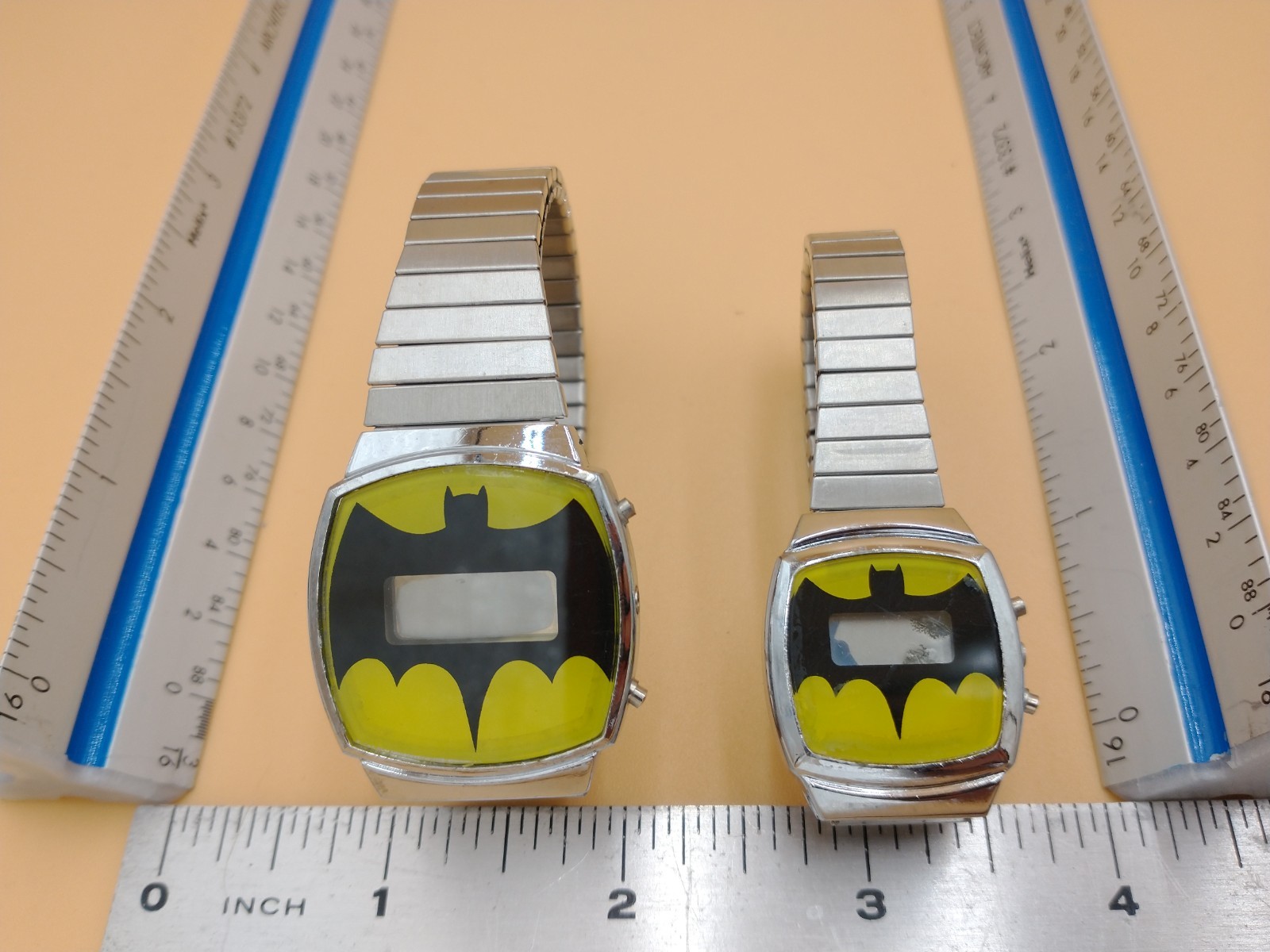 2 Vintage Batman Digital Watches. Hong Kong/China. #2060