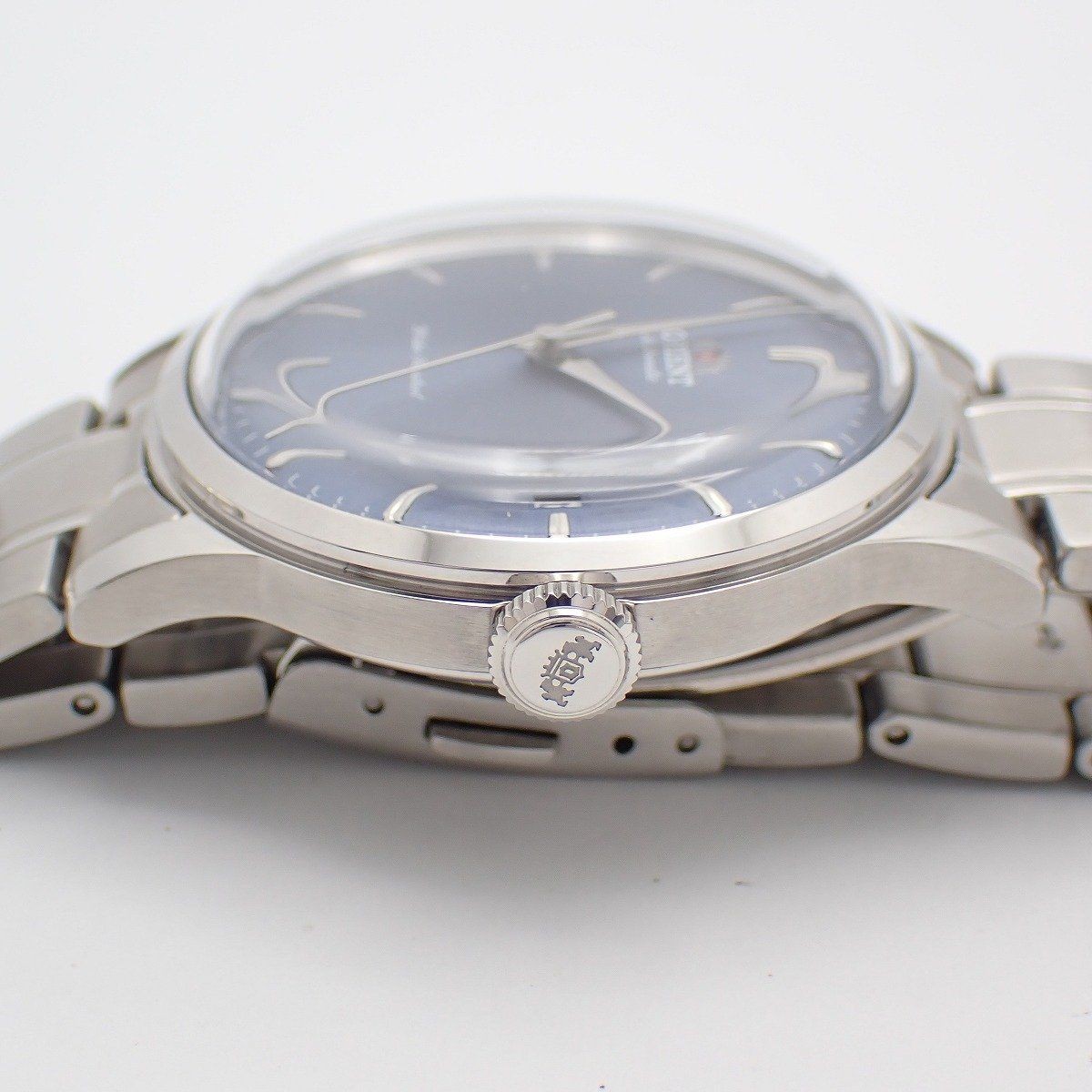 Orient Bambino 38 Automatic Mens Watch Blue Dial SS Band RN-AC0M10L