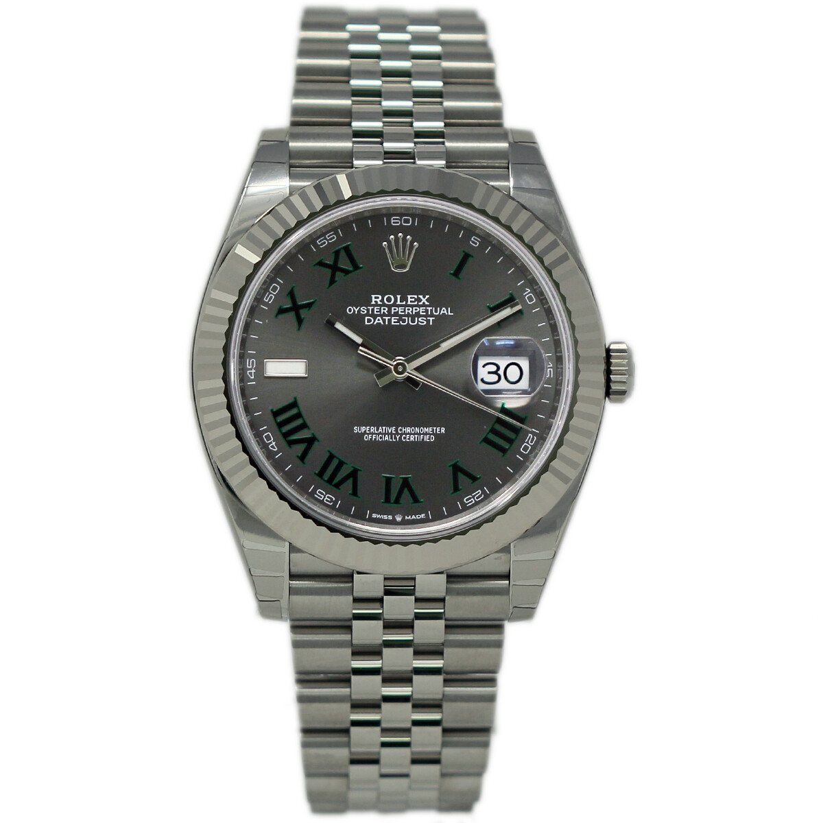 Rolex New Datejust 126334 41mm Wimbledon Slate FACTORY WARRANTY DATED2021 #RL400