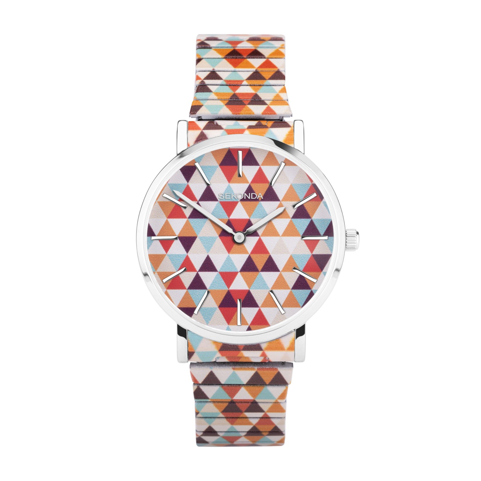 Sekonda Maxima 36mm Womens Round Watch with Multicolour Expanding Bracelet