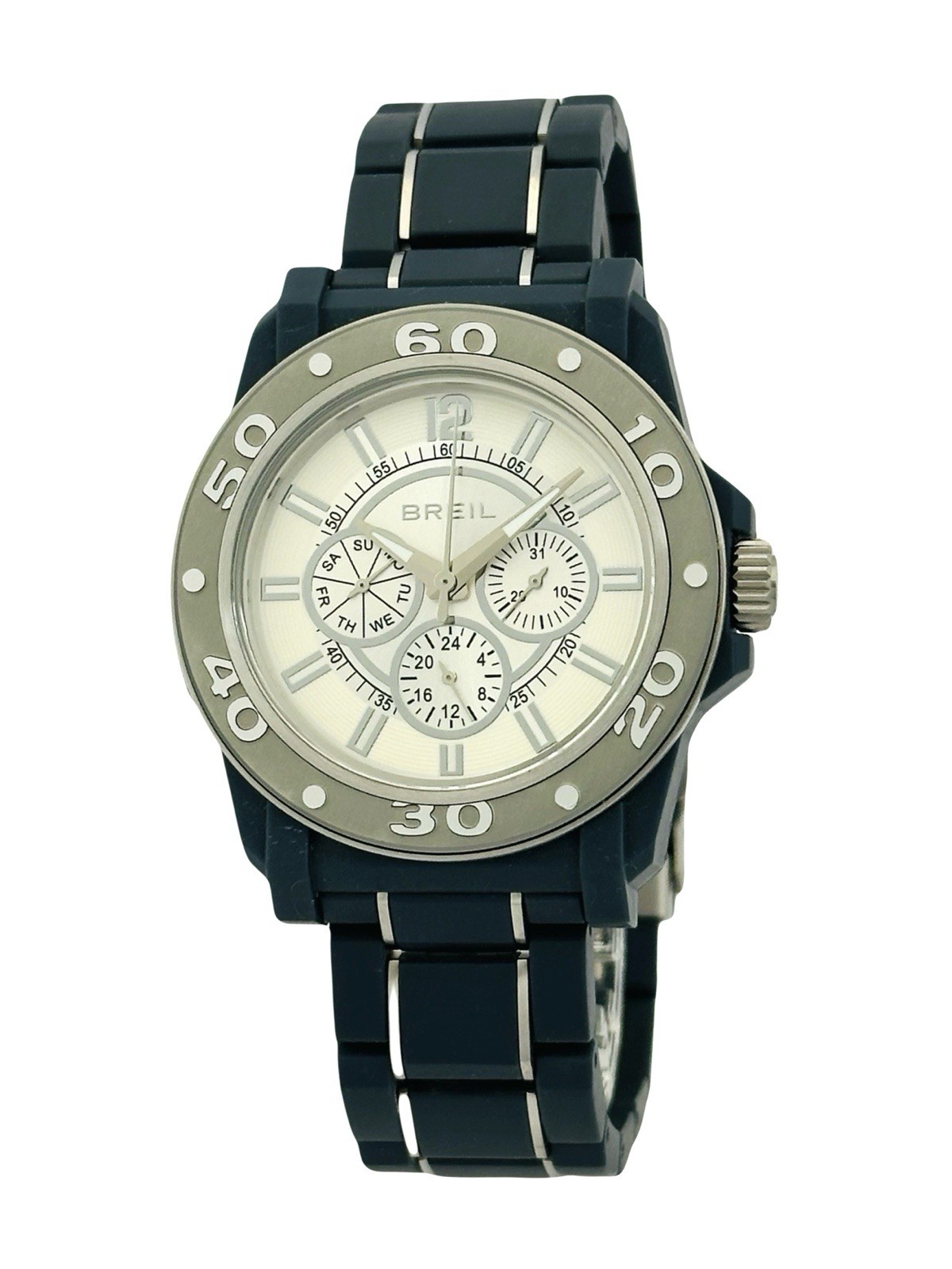 Breil TW0992 Men’s Multifunction Mantalite Polycarbonate Links Bracelet Watch