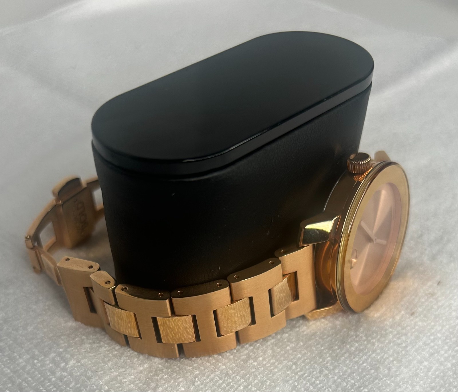 Movado Bold Rose Gold Ion-Plated Stainless Steel 36 mm Watch Box Set 3600342
