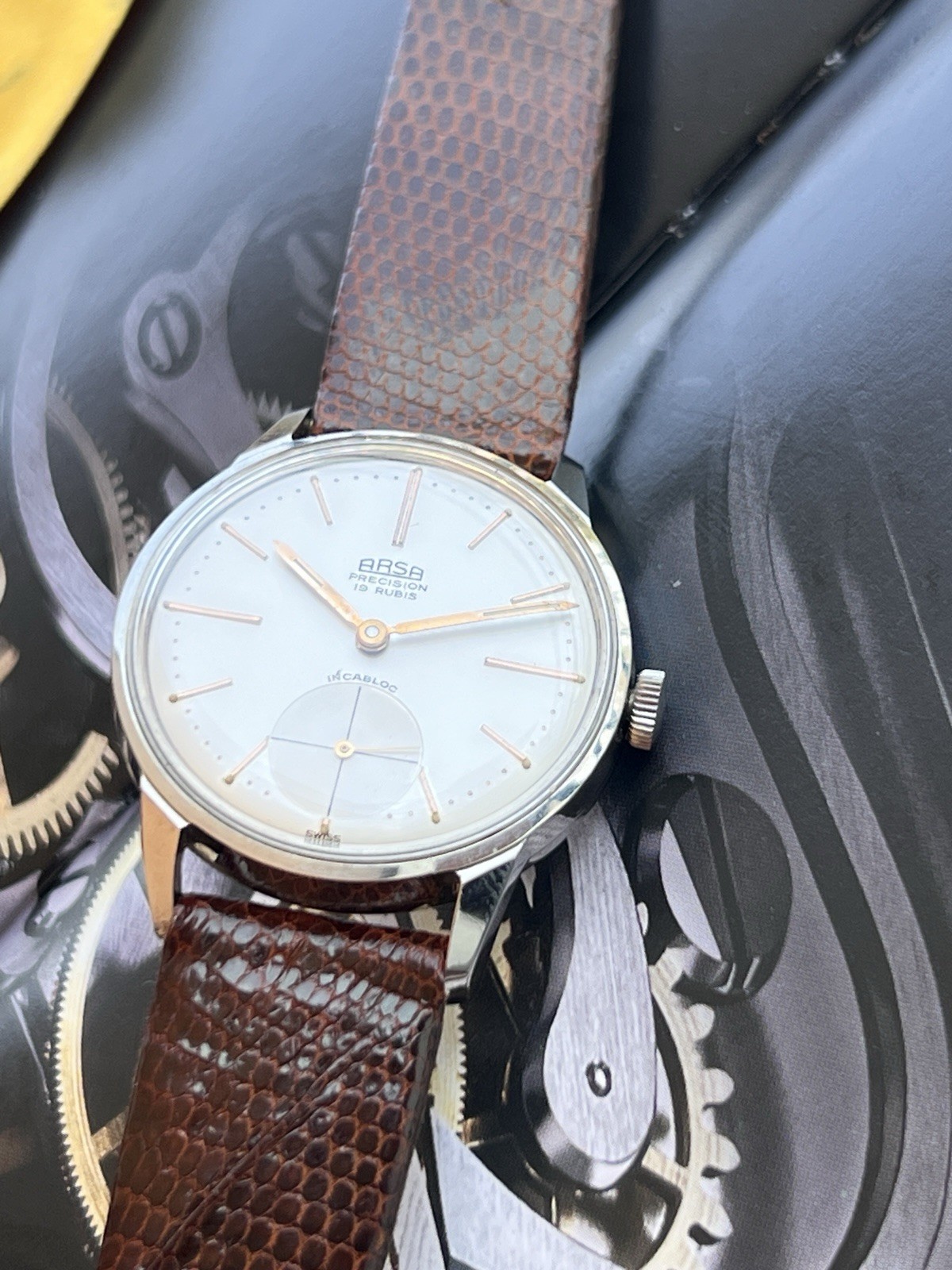 ARSA Precision Vintage Men’s Watch 19 Jewels Manual Wind NOS New Old Stock Swiss