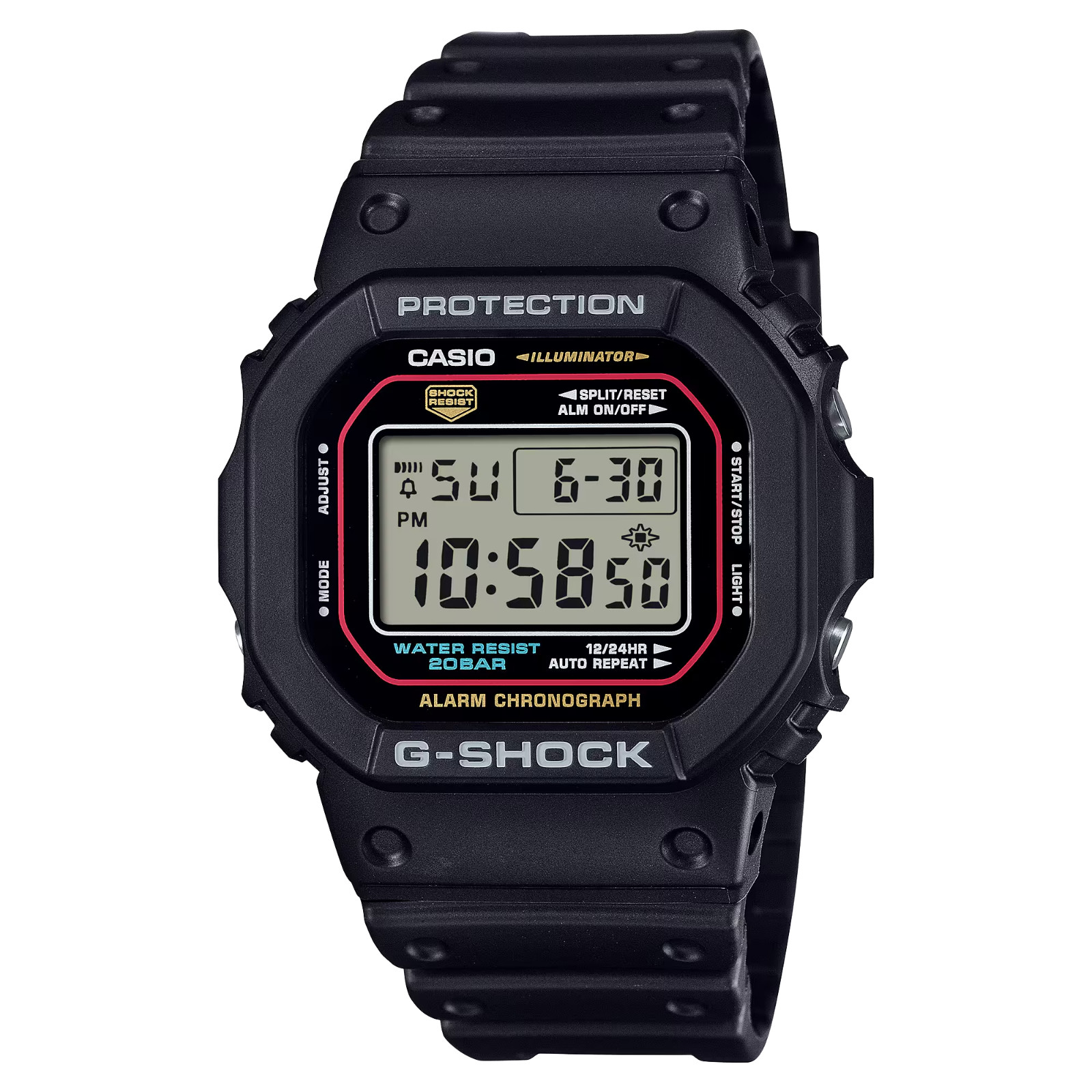 *BRAND NEW* Casio G-Shock Digital Resin Case and Strap Men’s Watch DW5600RL-1