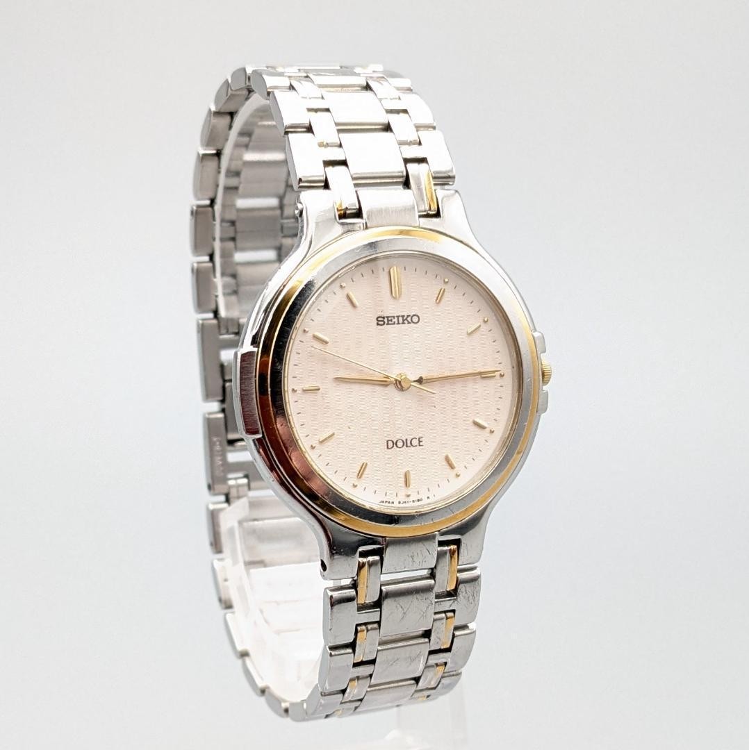 Excellent condition New battery 1988 SEIKO Dolce men’s wristwatch with 8J41 move