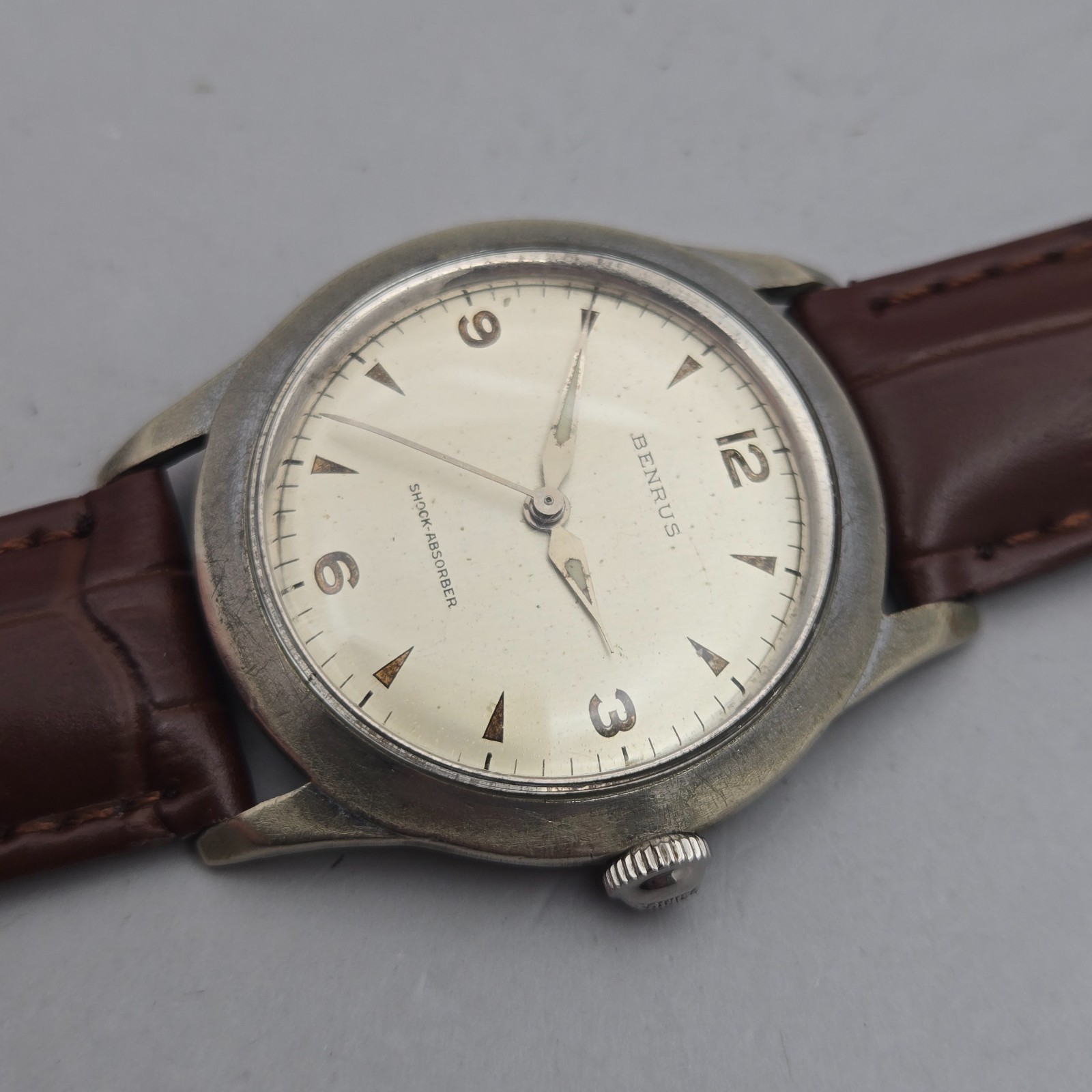 Vintage BENRUS men’s manual wind watch ETA 2370 17Jewels swiss 1960s
