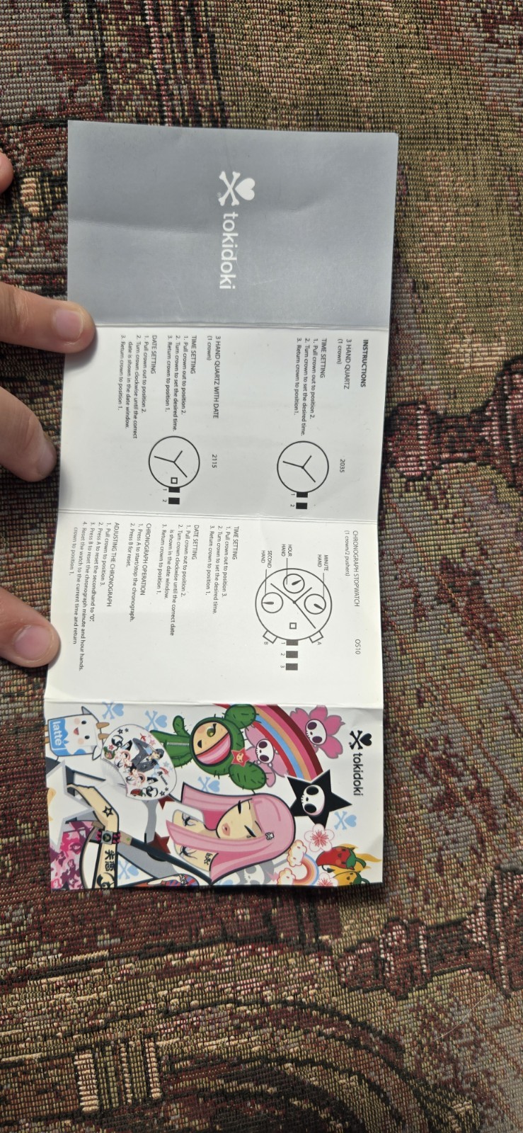 TOKIDOKI 2008 eco solar analog watch w/ box and papers