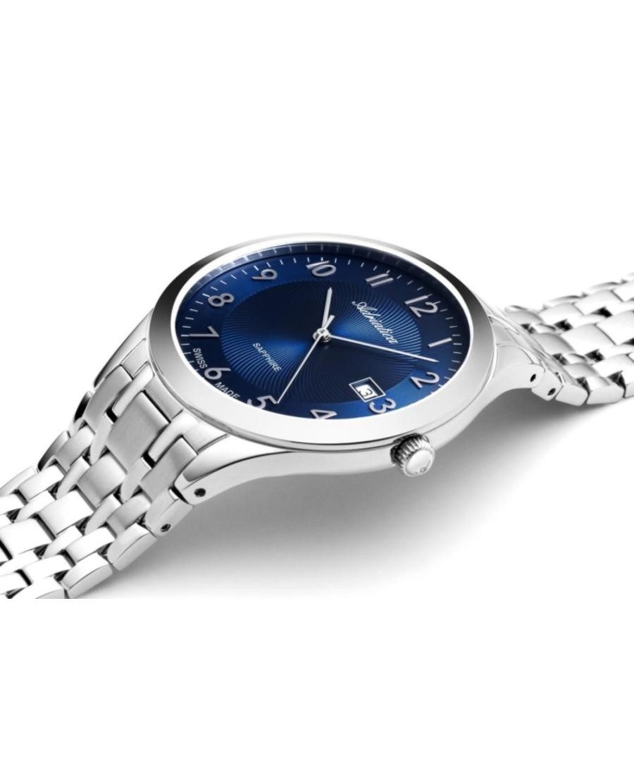 ADRIATICA Men Analog Quartz Casual Watch Classic Dress Blue Dial Waterproof Roun