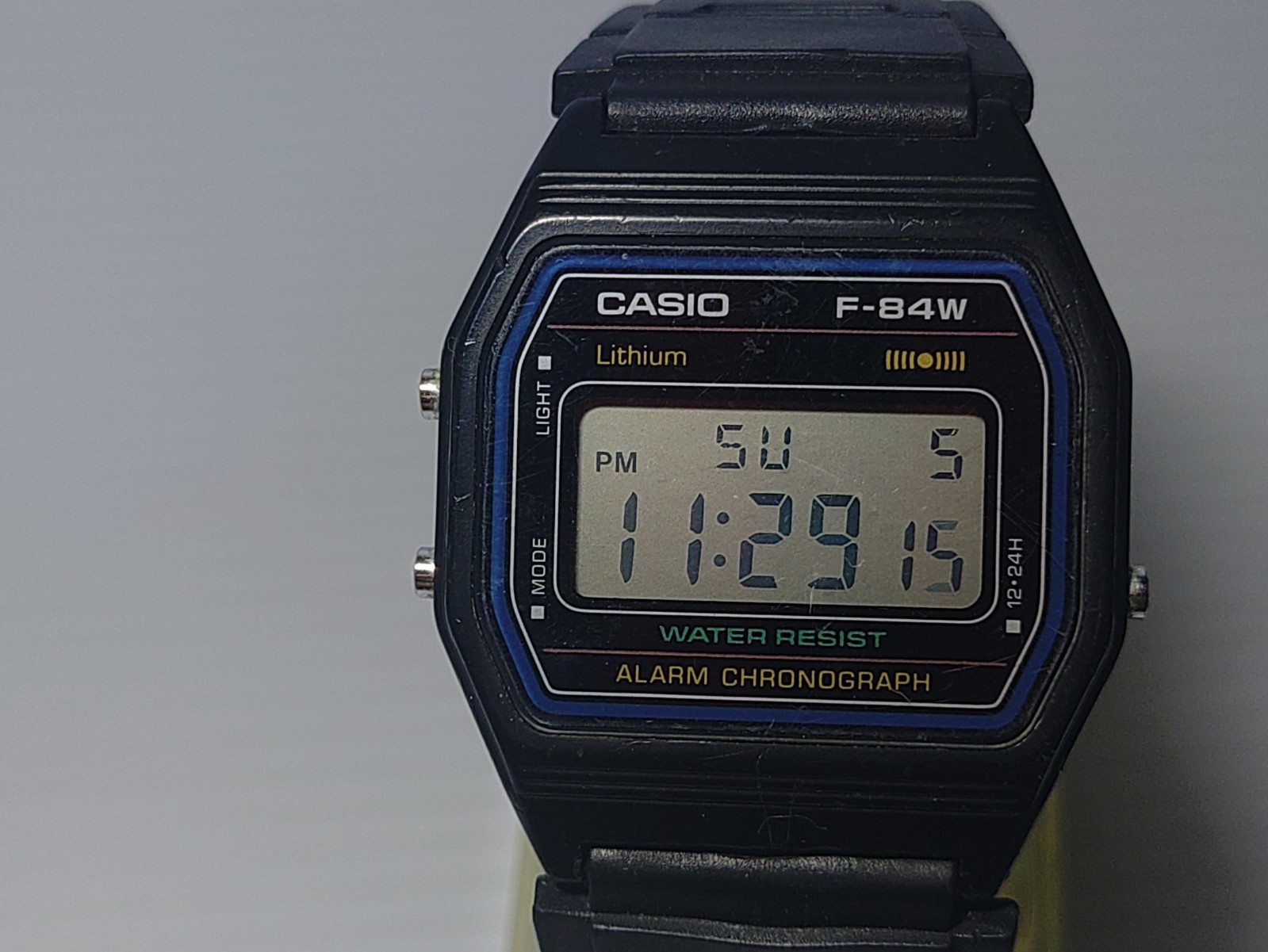 CASIO F-84W digital square watch
