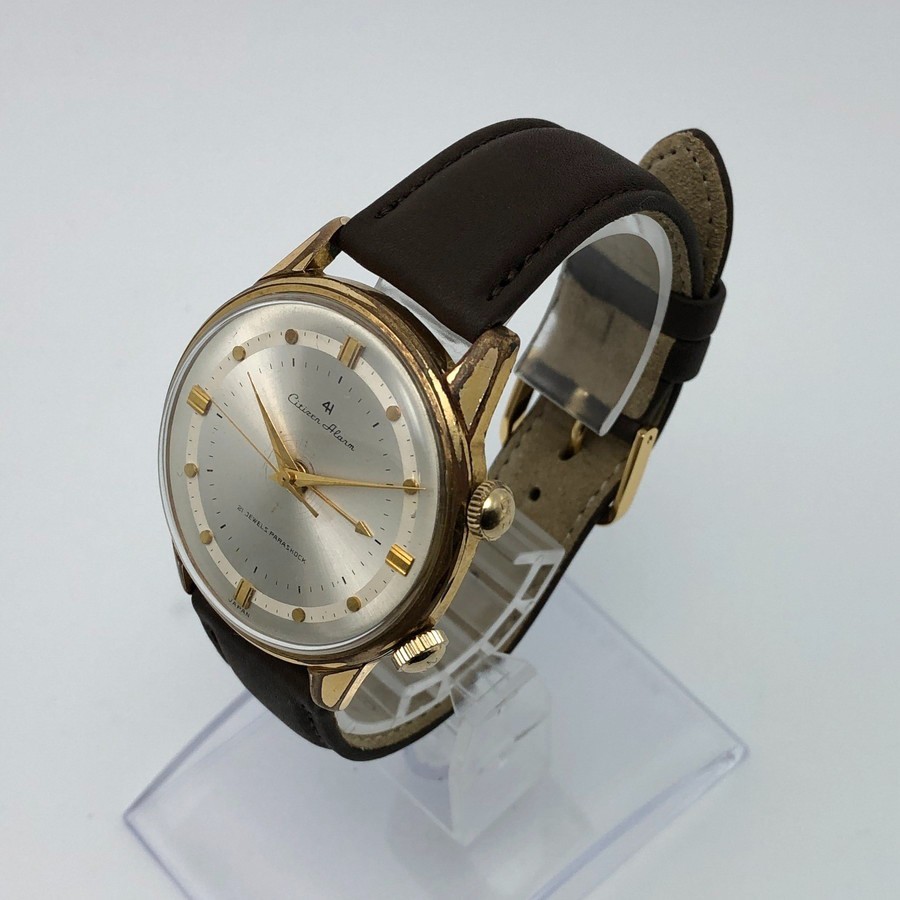 Vintage 1963 Citizen Alarm 4H Four-hand 21Jewels C.G.P. Hand-winding Japan #2613