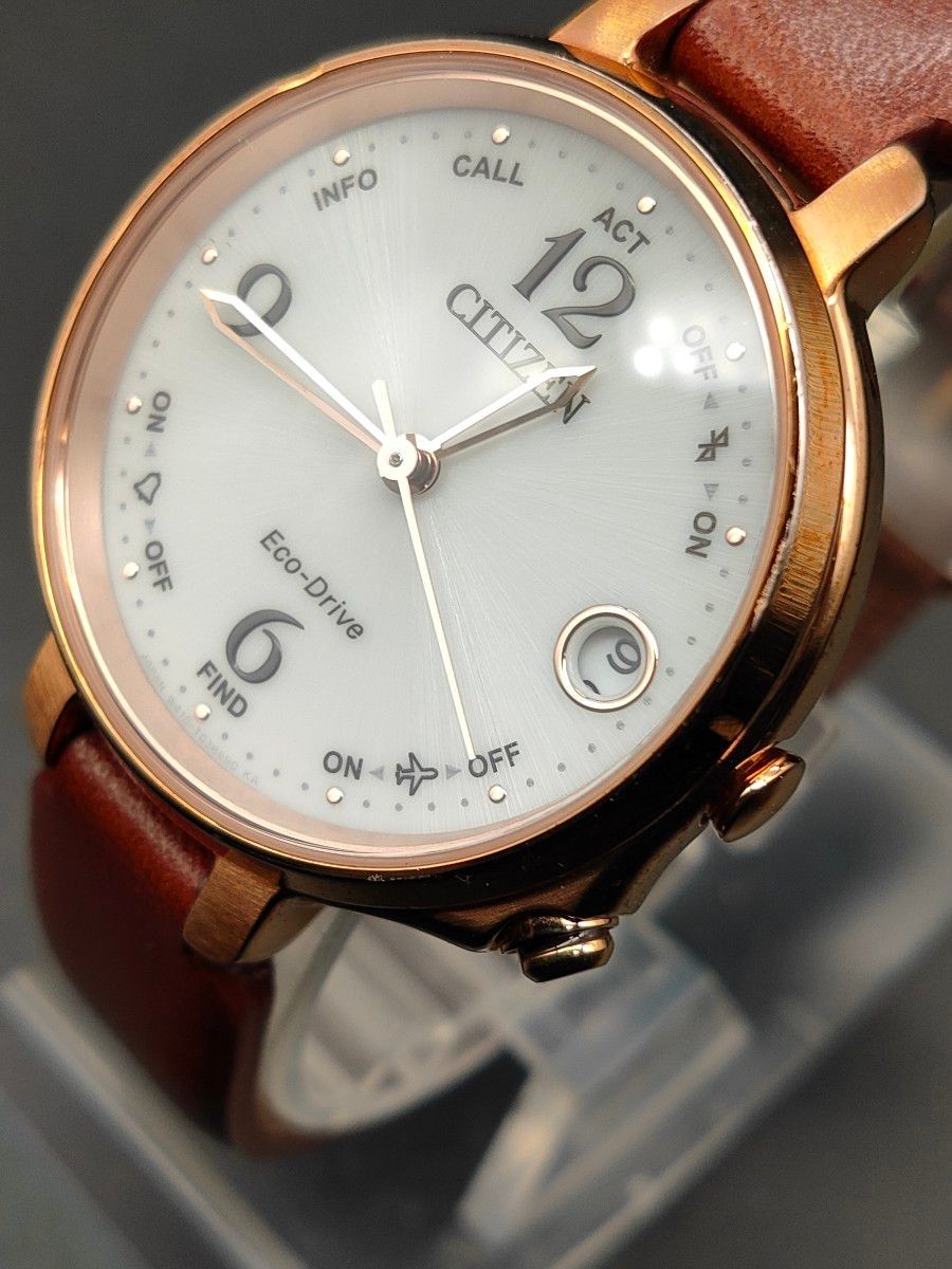 Citizen Xc EE4029-17A Eco-Drive Bluetooth Ladies Watch White Dial Japan