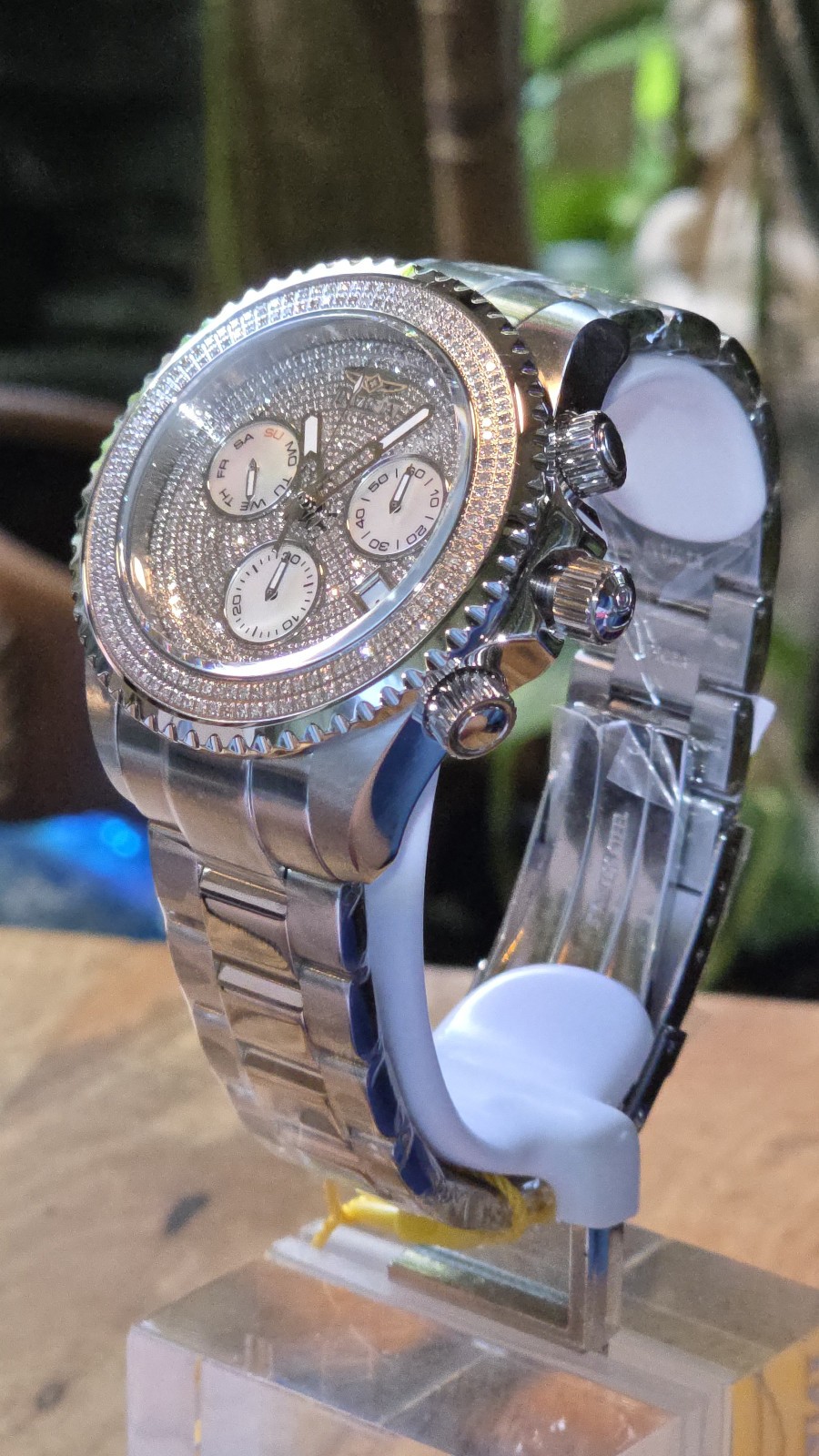 INVICTA SWISS MADE DIAMOND 2 CTW GRAND DIVER PRO 300M STAINLESS STEEL WATCH SALE
