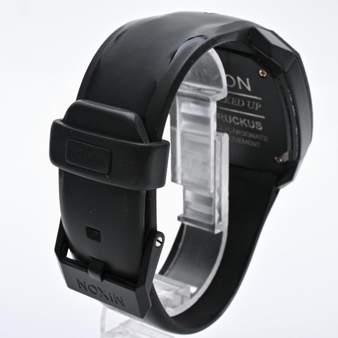 NIXON THE RUCKUS Watch Black Polycarbonate Quartz Timepiece Excellent