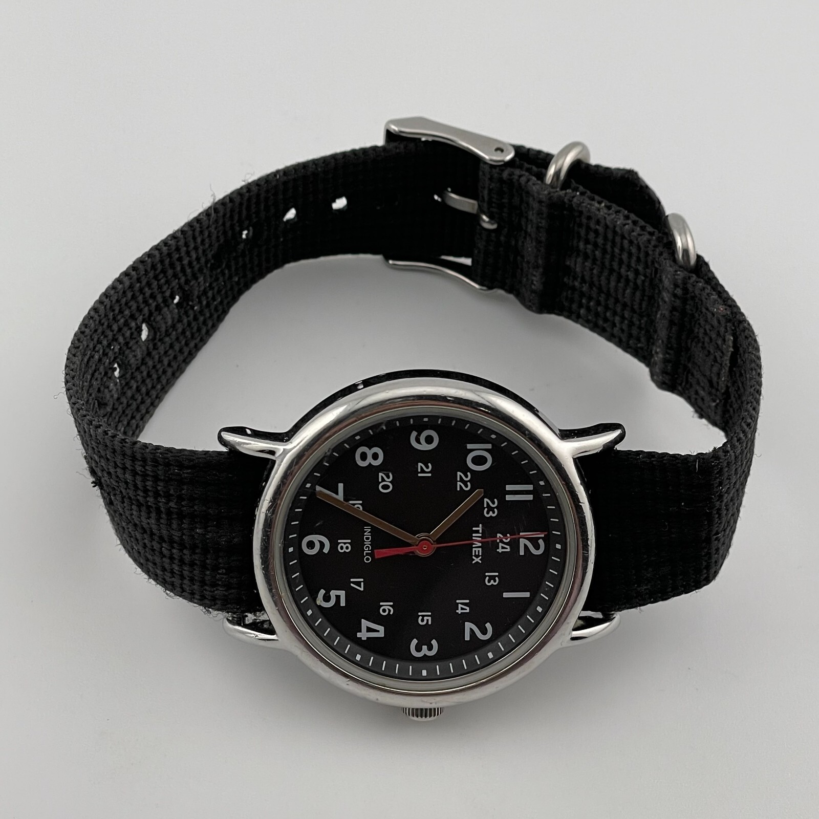 Timex Weekender Watch T2N647 Mens 38mm Case One Piece Nylon Strap Quartz