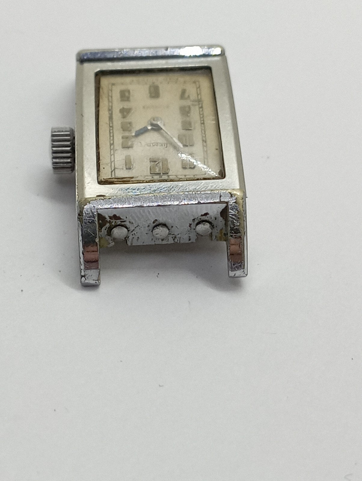 Vintage UNIQUE DIVER TANK HERMETIC watch Crown On Screw Steel Case from 1930’s !